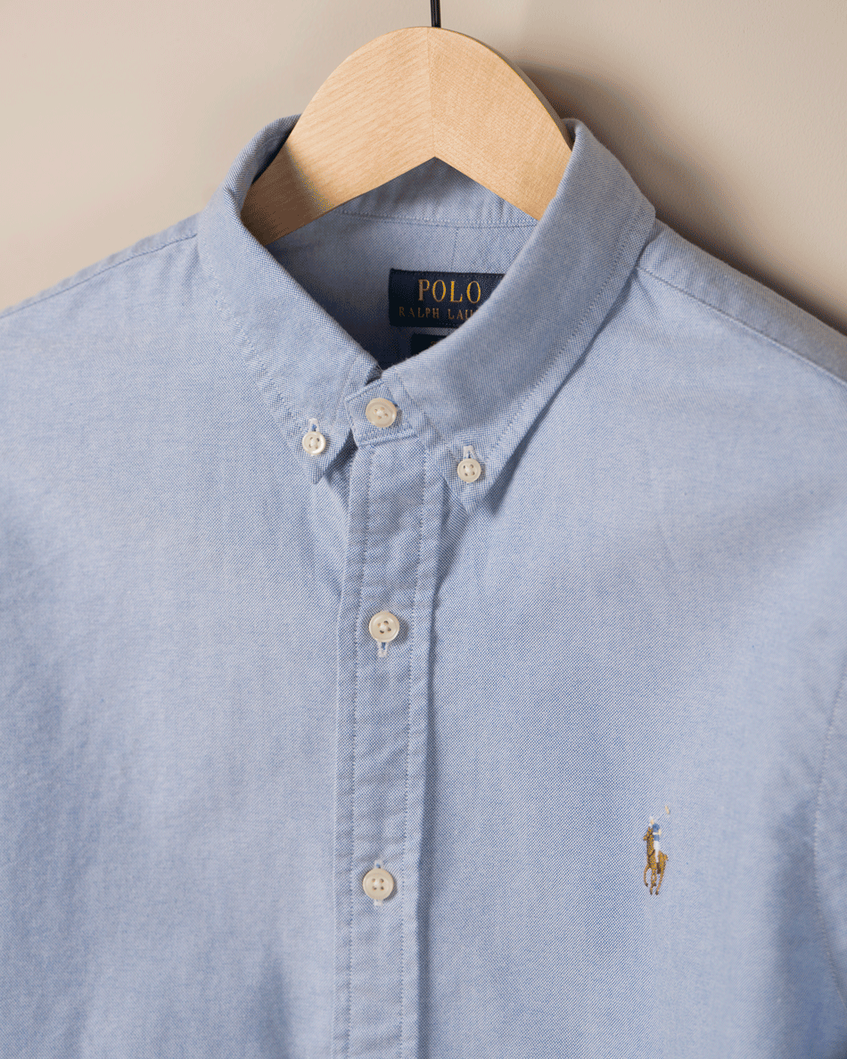 Custom Fit Oxford Skjorte - Lyse Blå