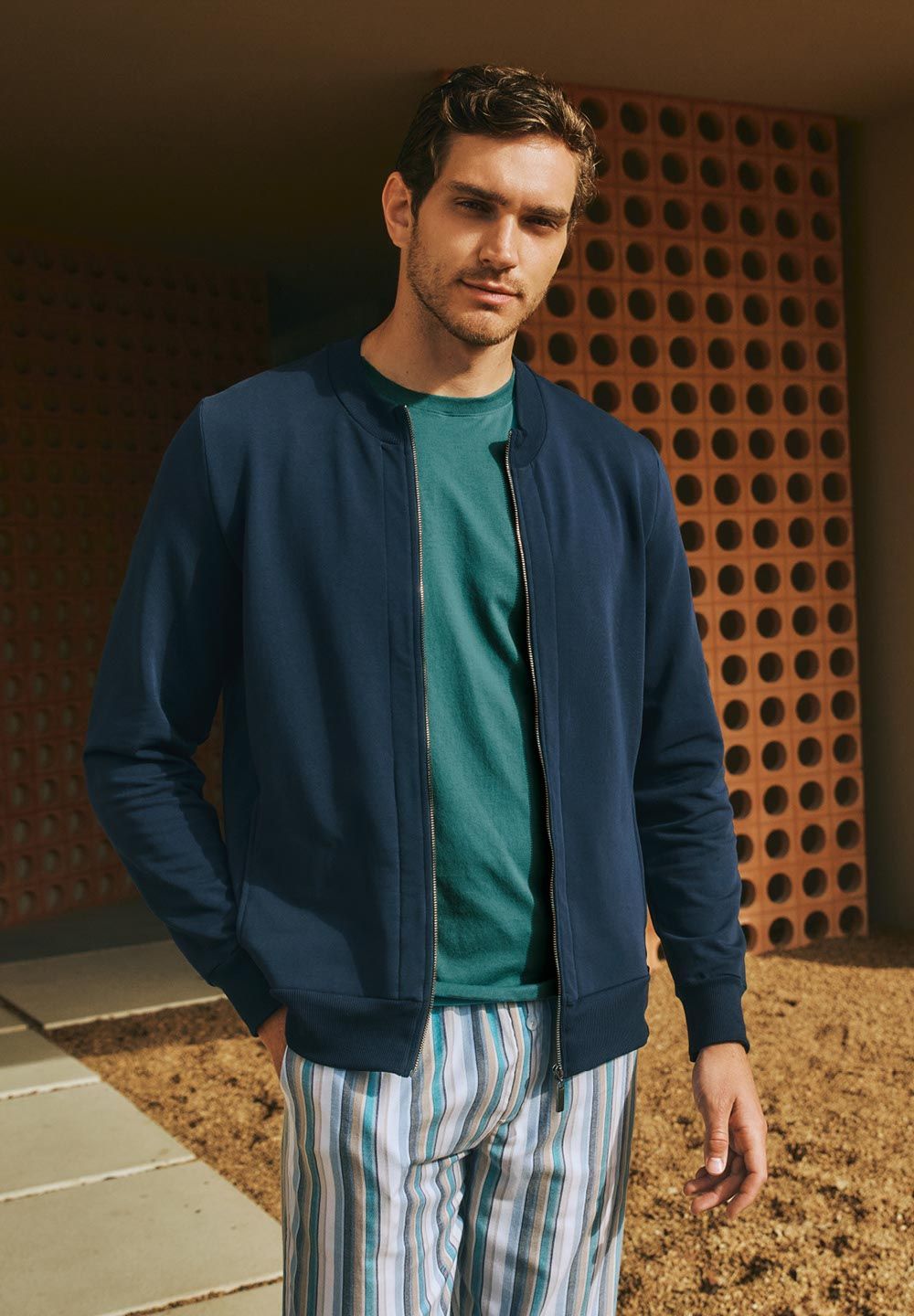Stripet Pyjamasbukse