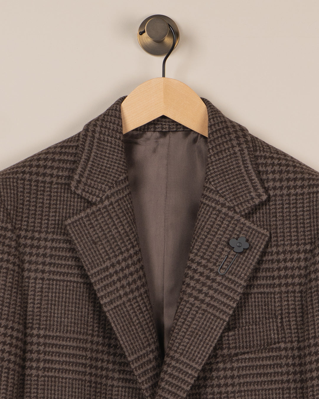Coat prince of wales - Brun