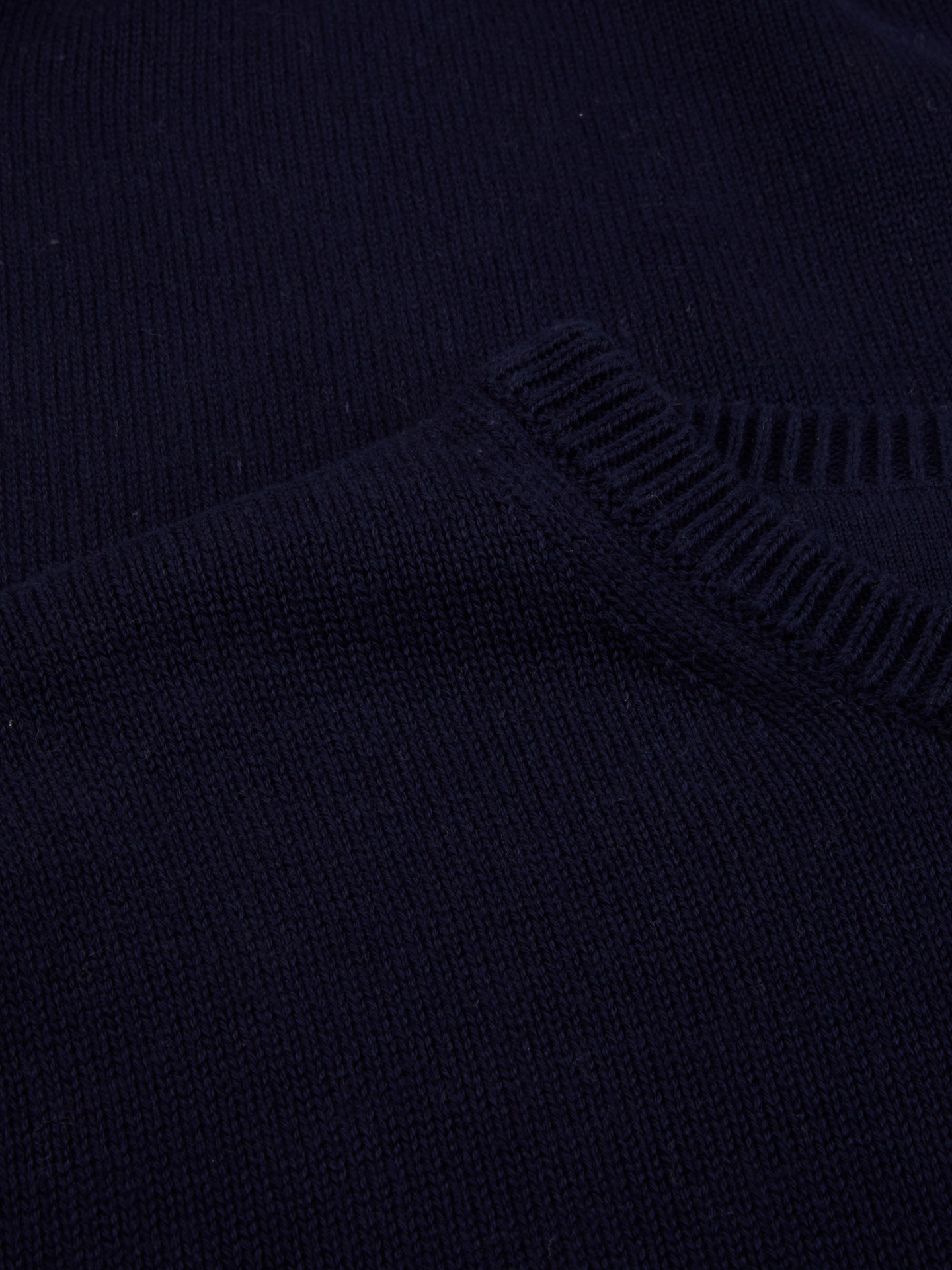 Rundhals Genser Bomull - Navy