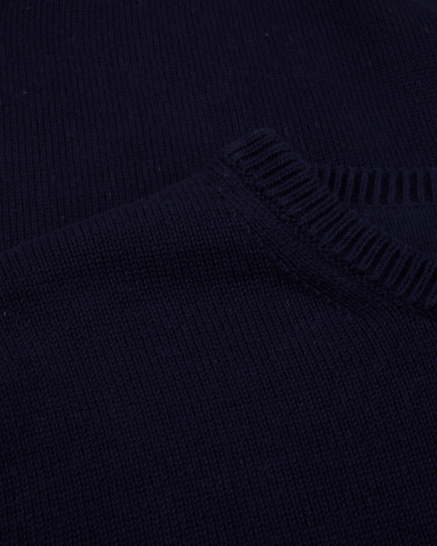 Rundhals Genser Bomull - Navy