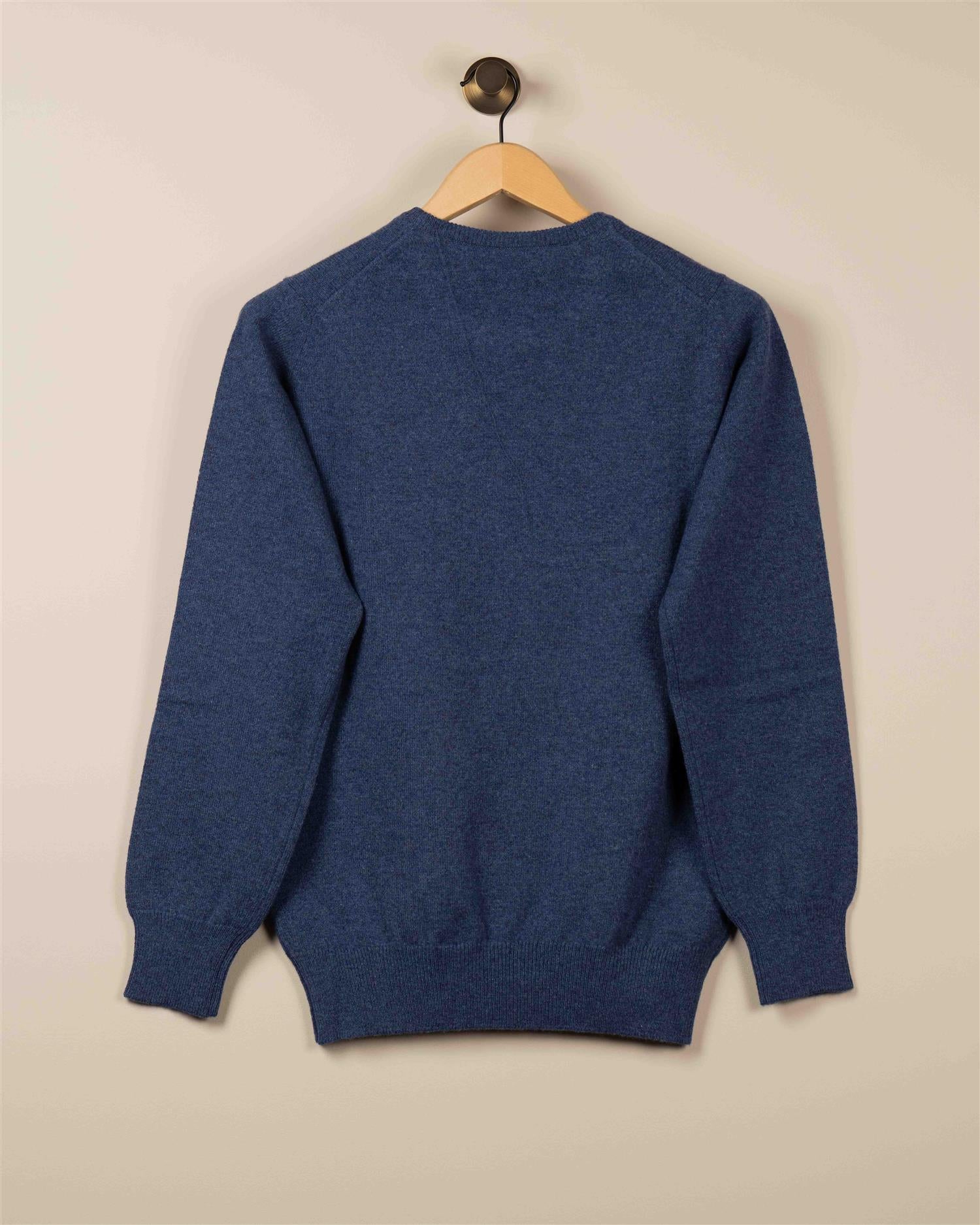 Rundhals Genser - Blå