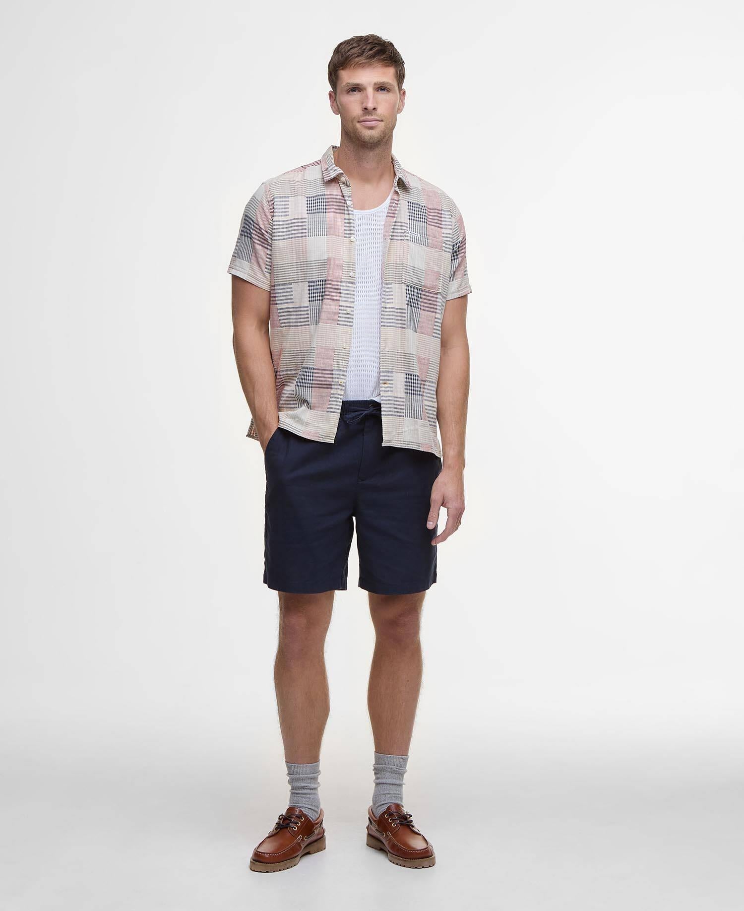 Seersucker Shorts - Navy
