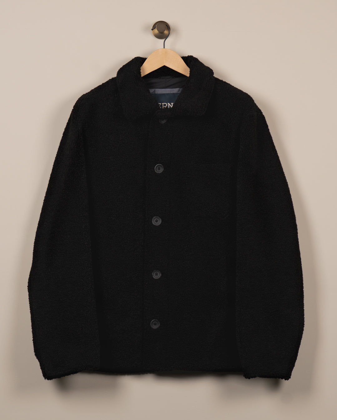 Overshirt Teddy - Sort
