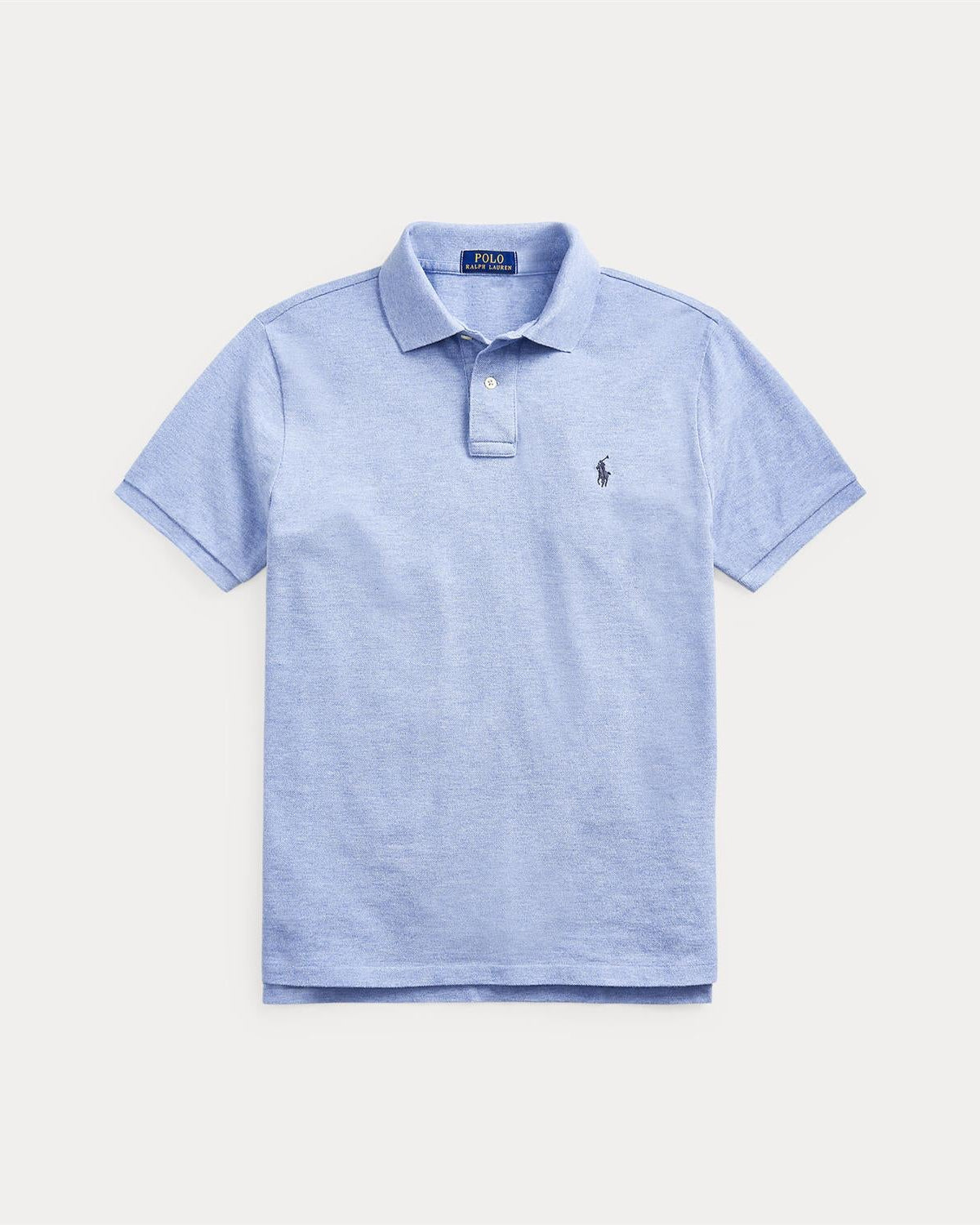 Custom Slim Fit Polo Lyseblå