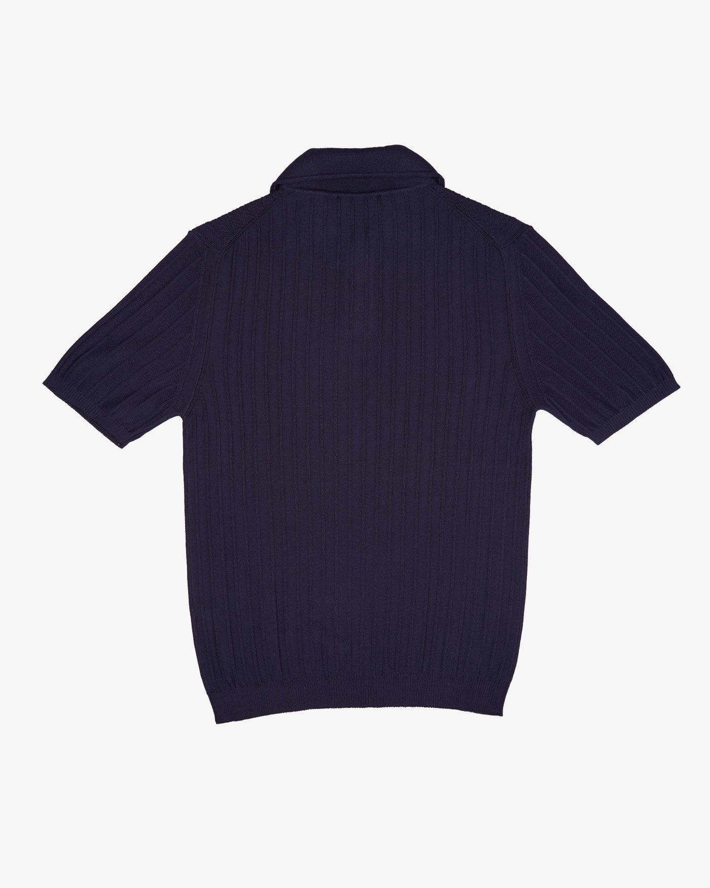 T-Shirt Med Krave - Navy