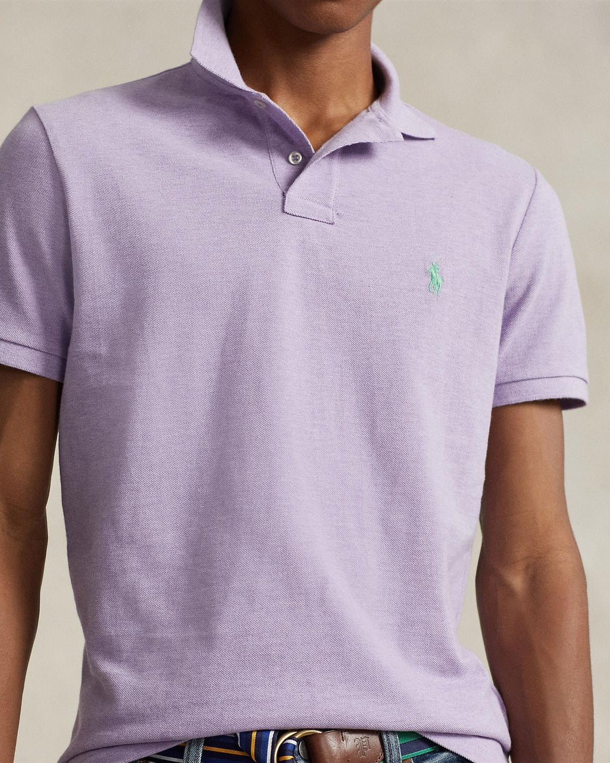 Custom Slim Fit Polo Lilla