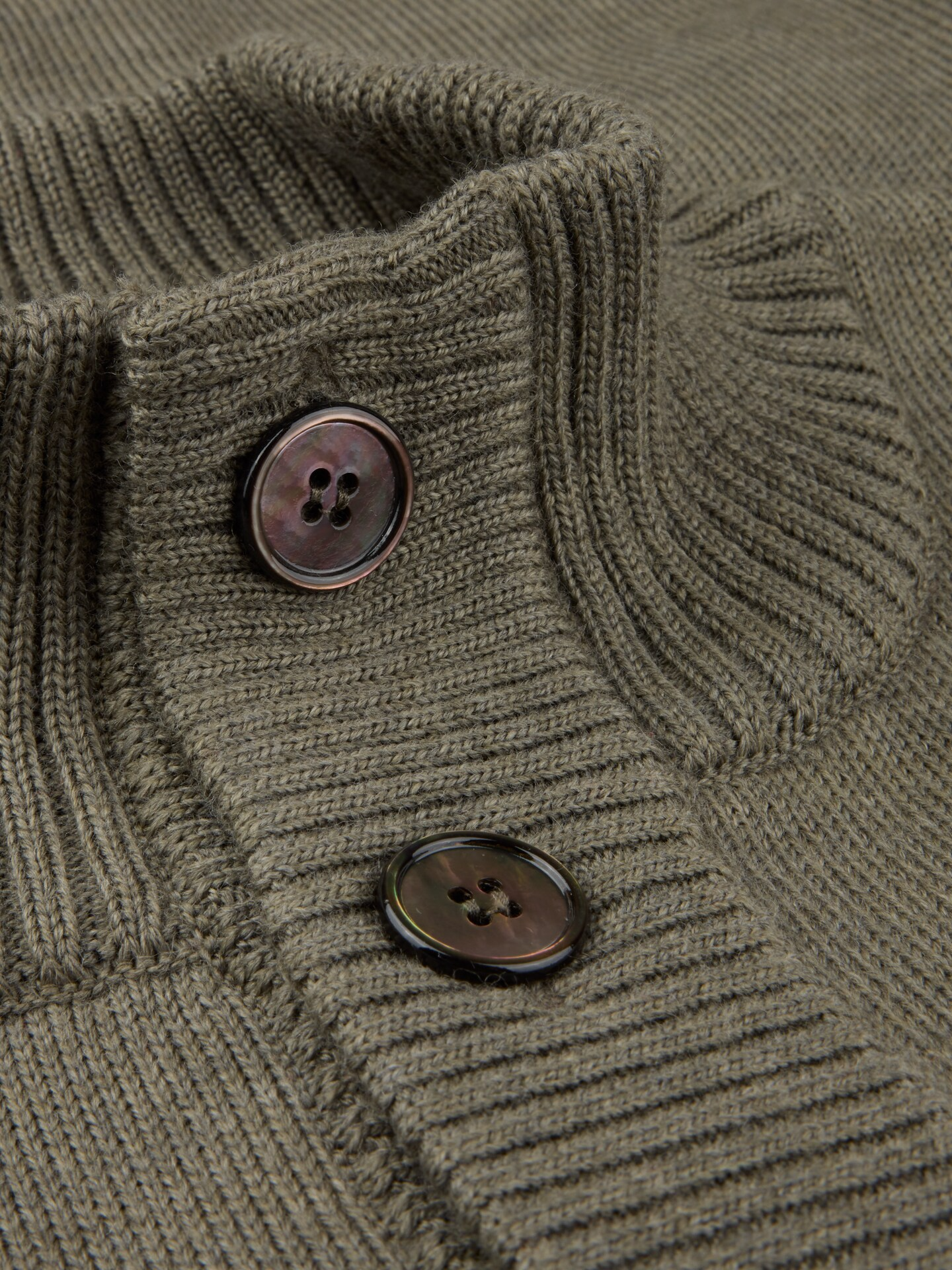 Merino Cardigan - Grønn