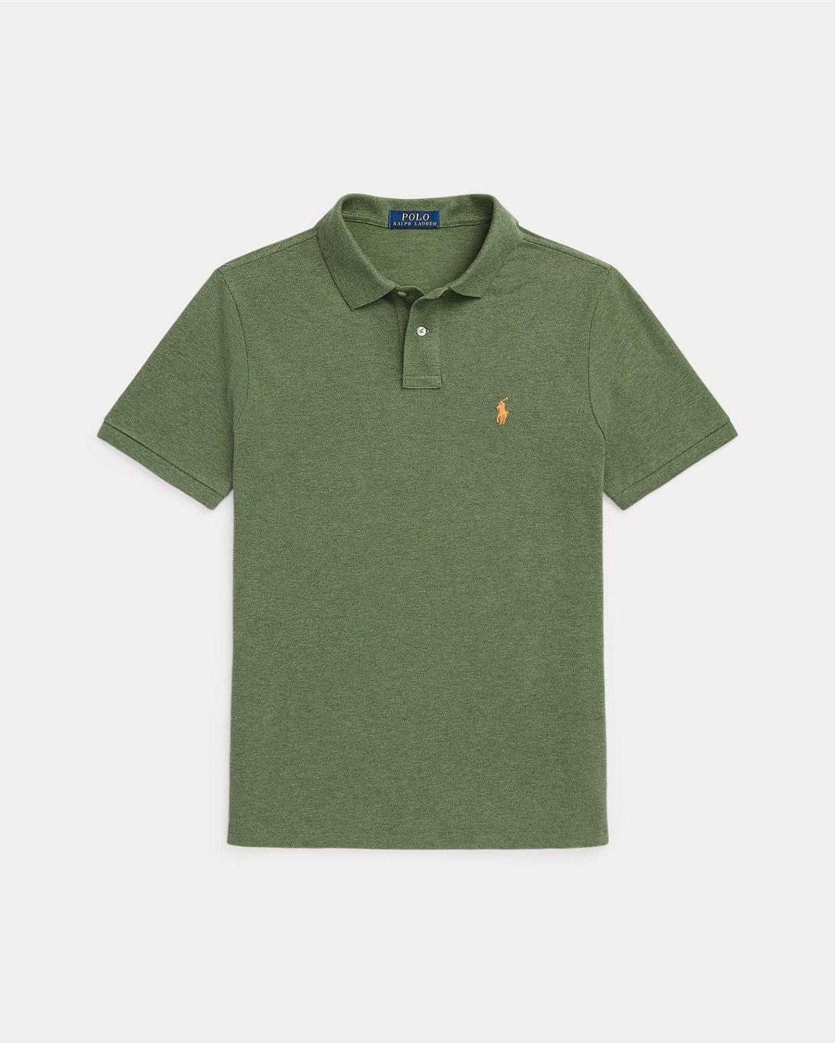 Custom Slim Fit Polo Oliven