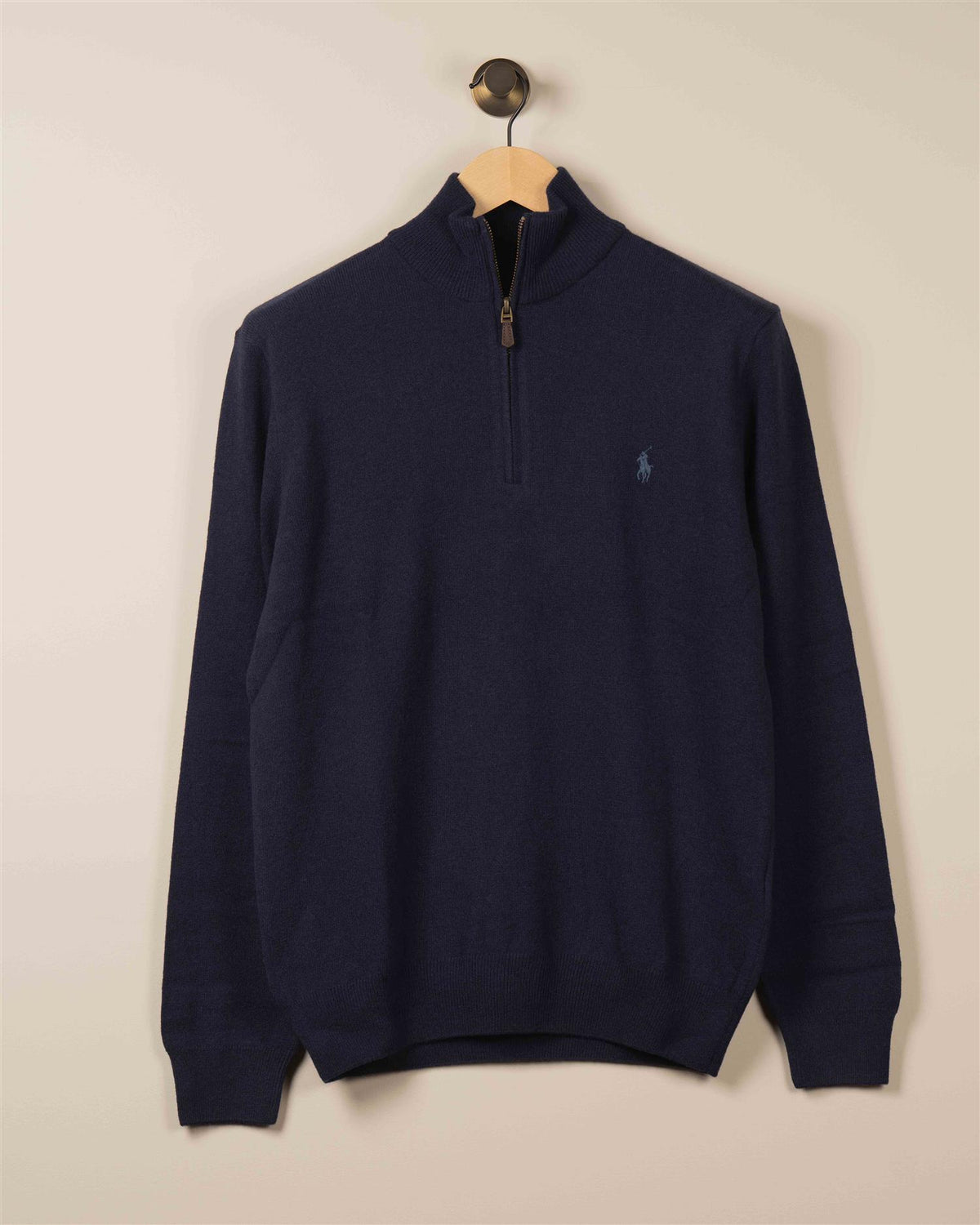 Rustikk Merino Half Zip - Navy