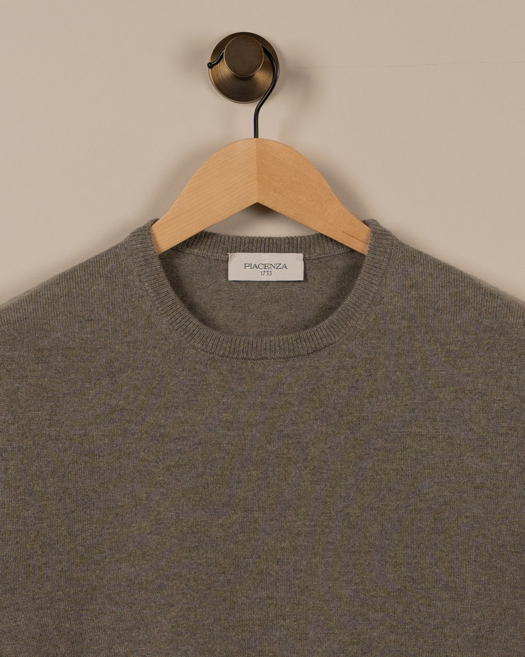 Cashmere crewneck genser - Grønn