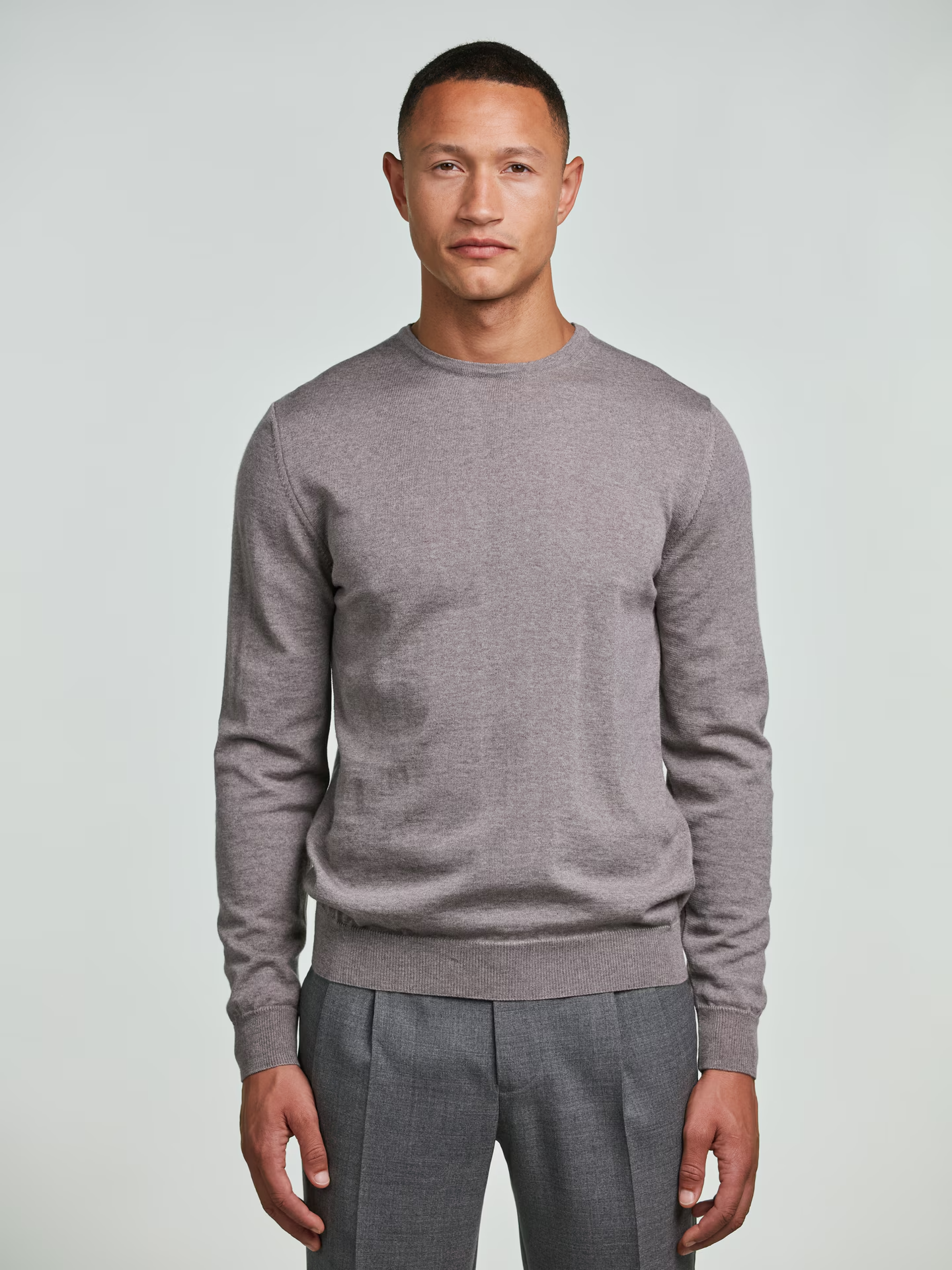 Merino Crew neck - Brun
