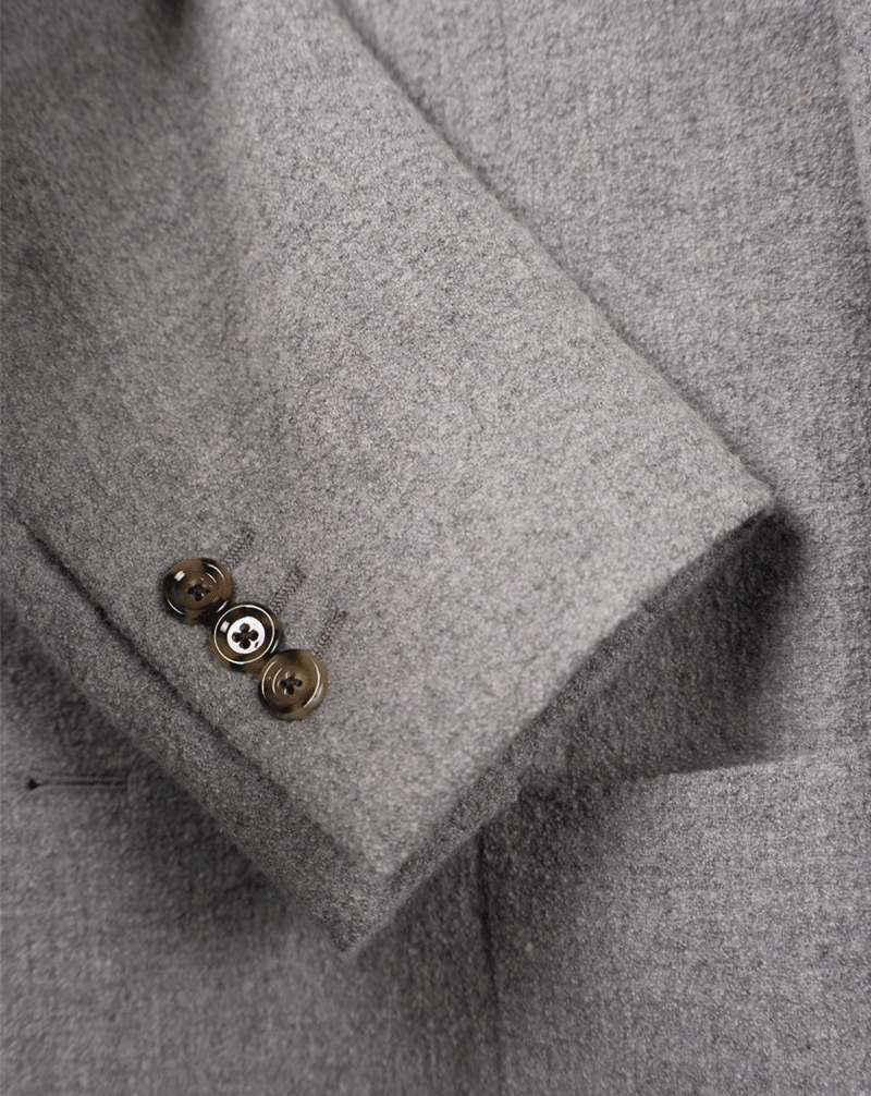 Enkeltspent Jakke Boucle´- Grå
