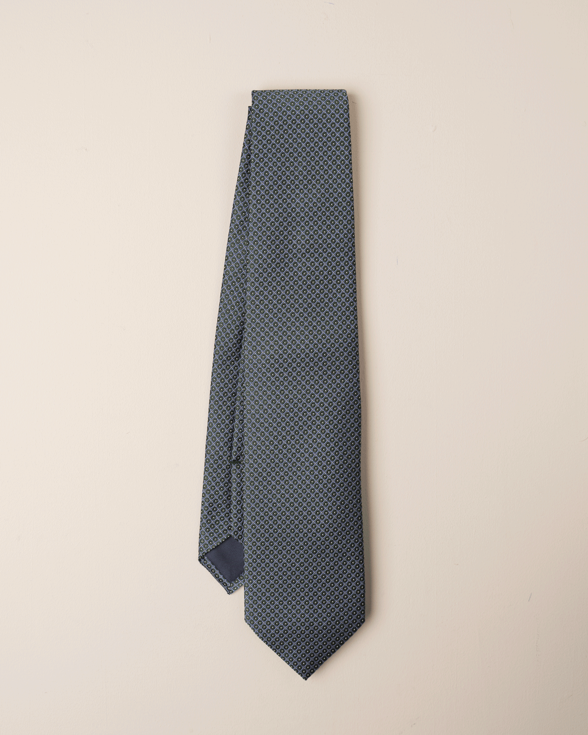 Mønstret Slips - Grønn