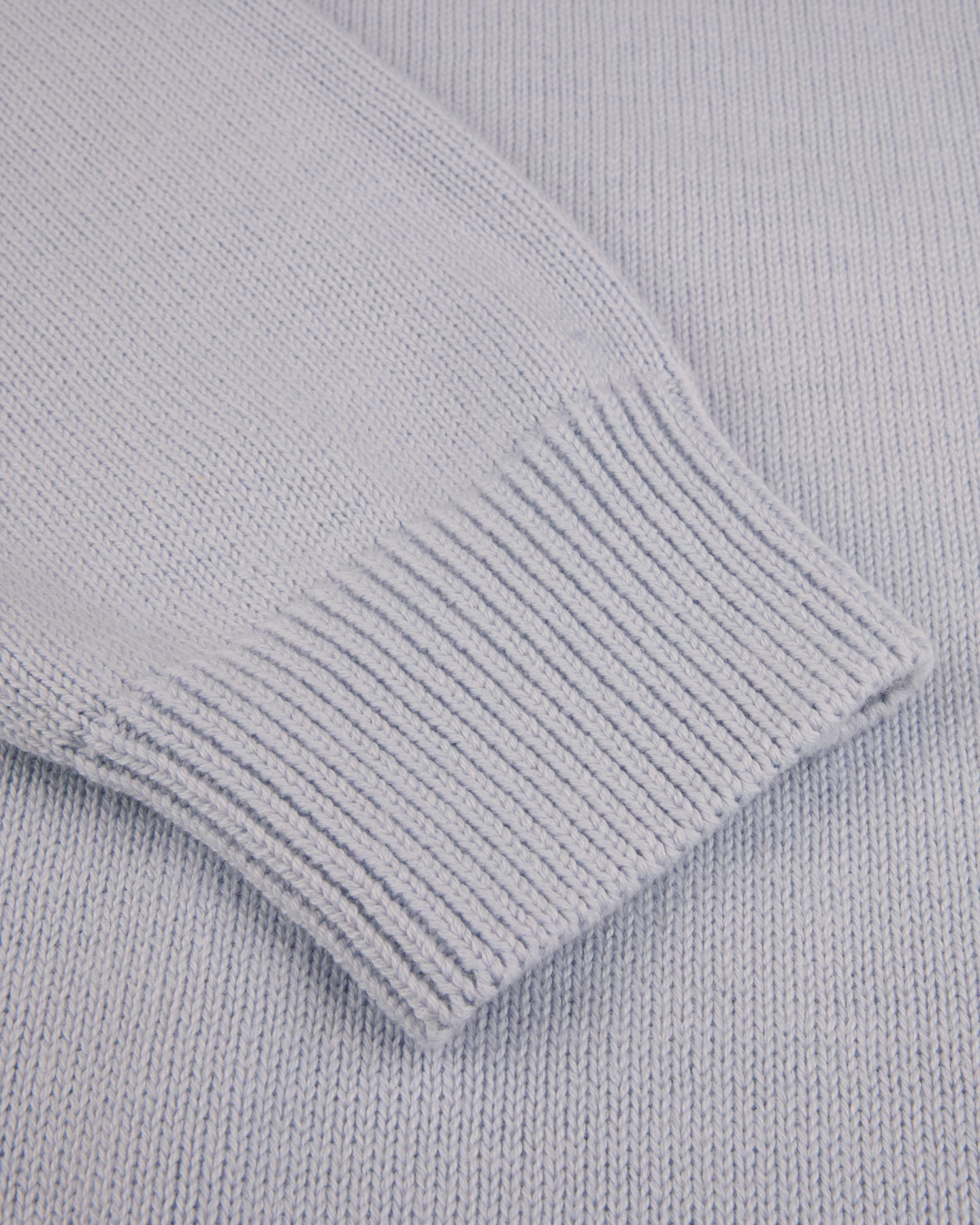 Rundhals Genser Bomull - Lys blå