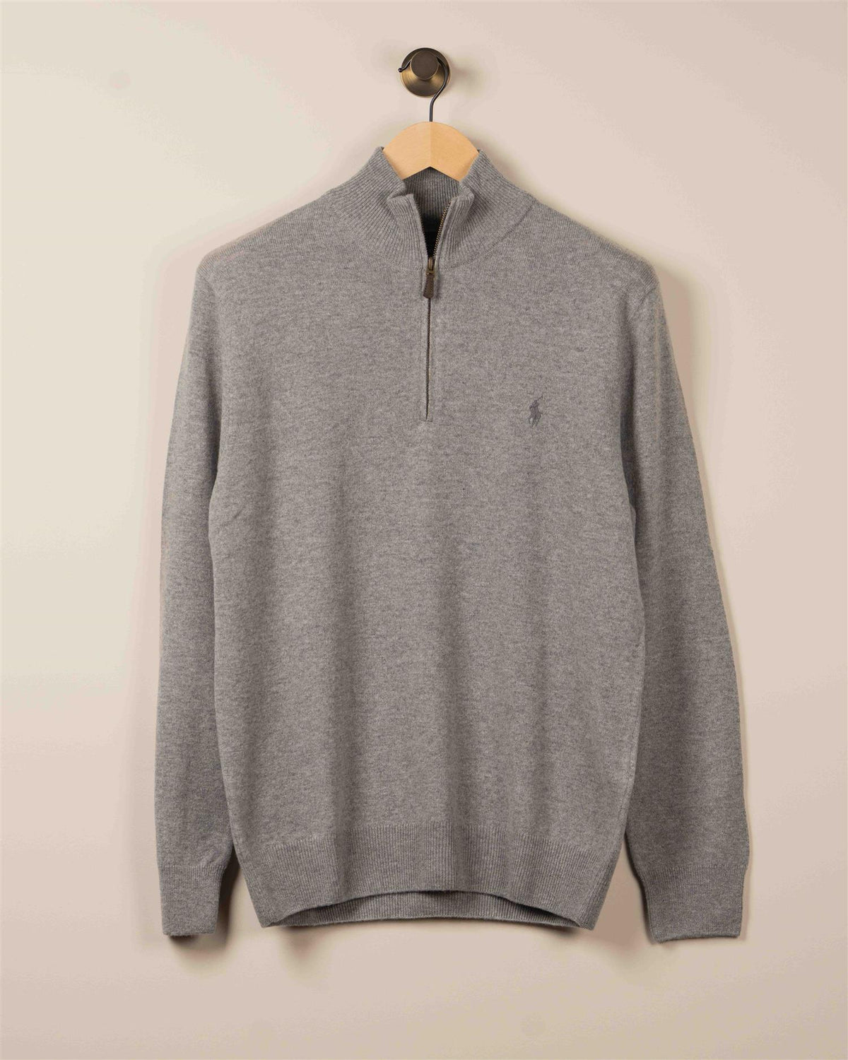 Merino Half Zip - Grå