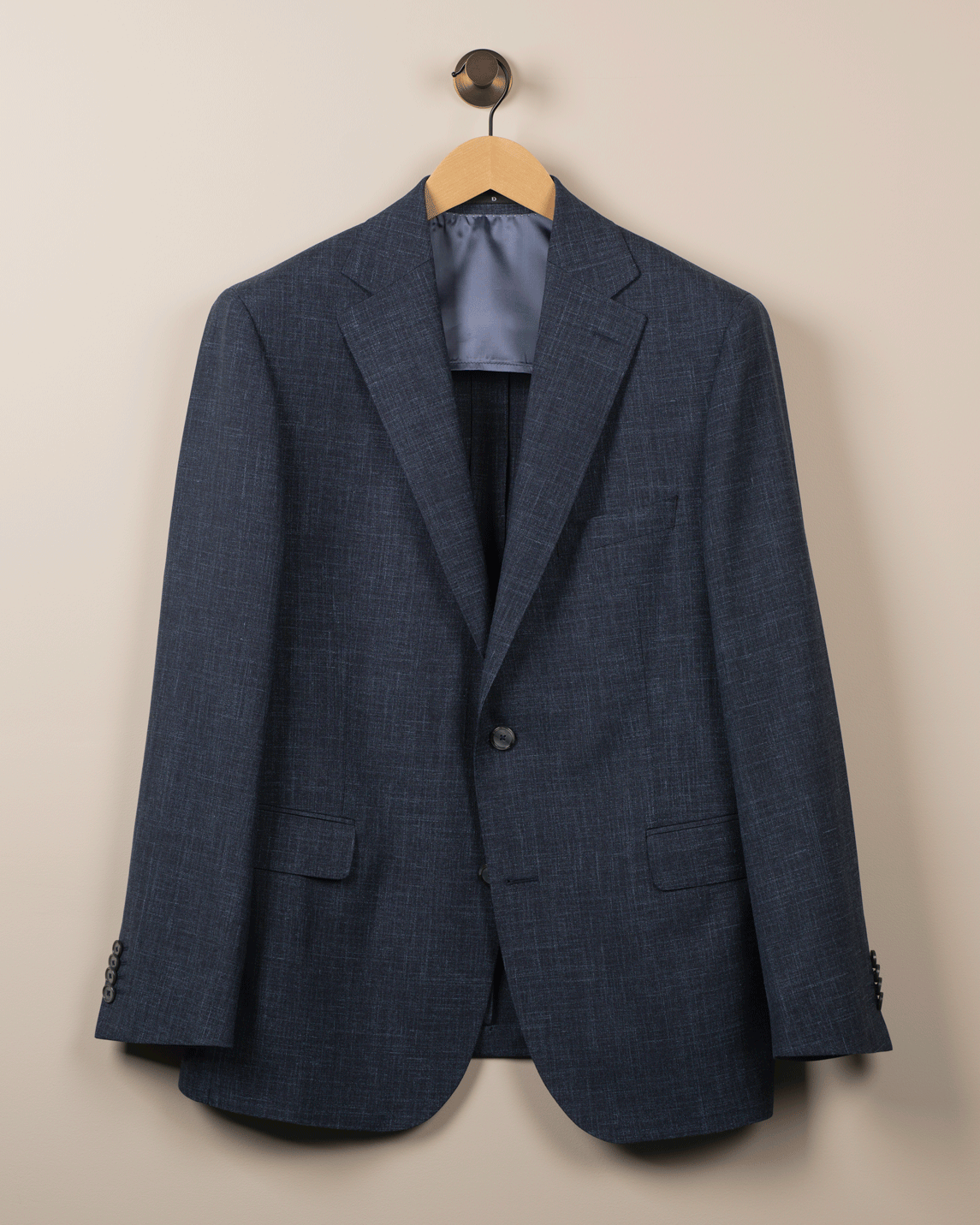 Navy Enkeltspent jakke