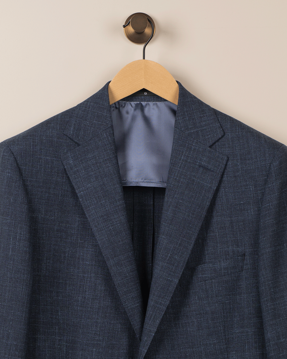 Navy Enkeltspent jakke