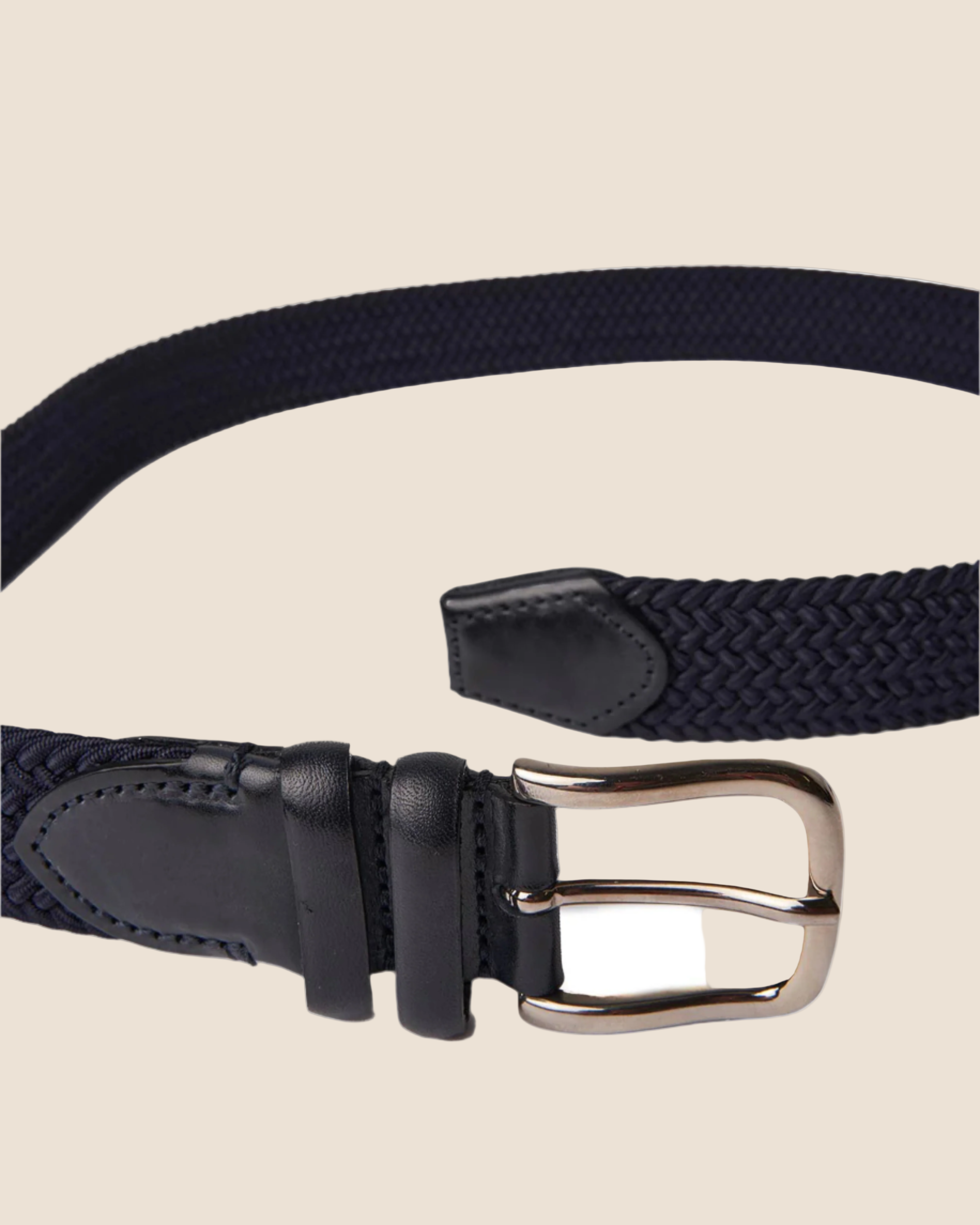 Elastic Woven Rayon - Navy