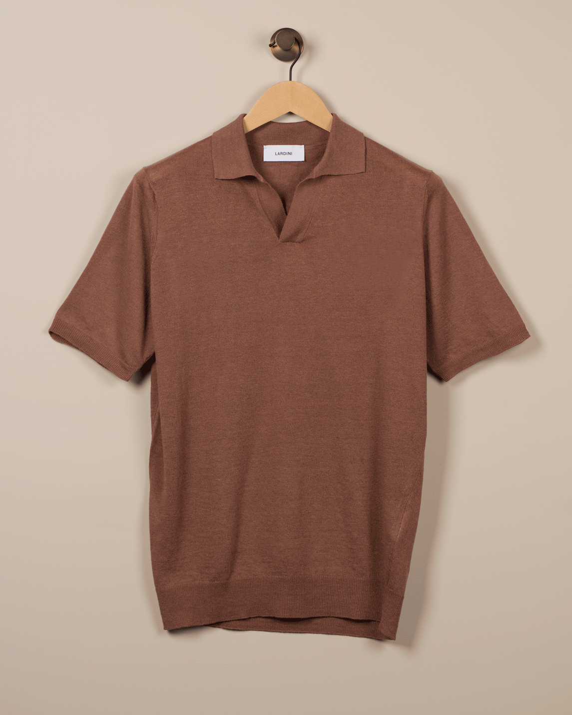 Lin/Bomull Pique - Brun