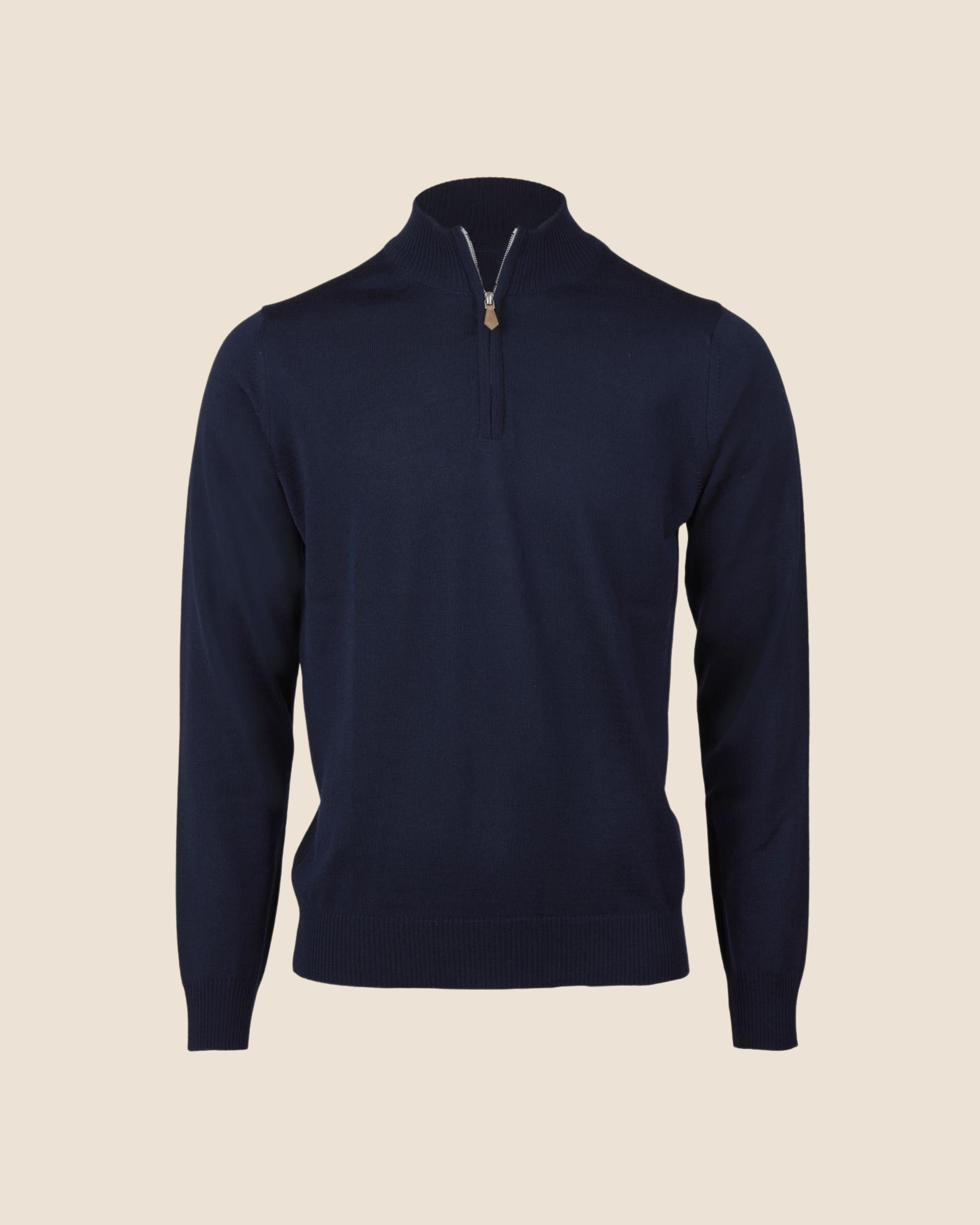 Merino Half Zip - Navy