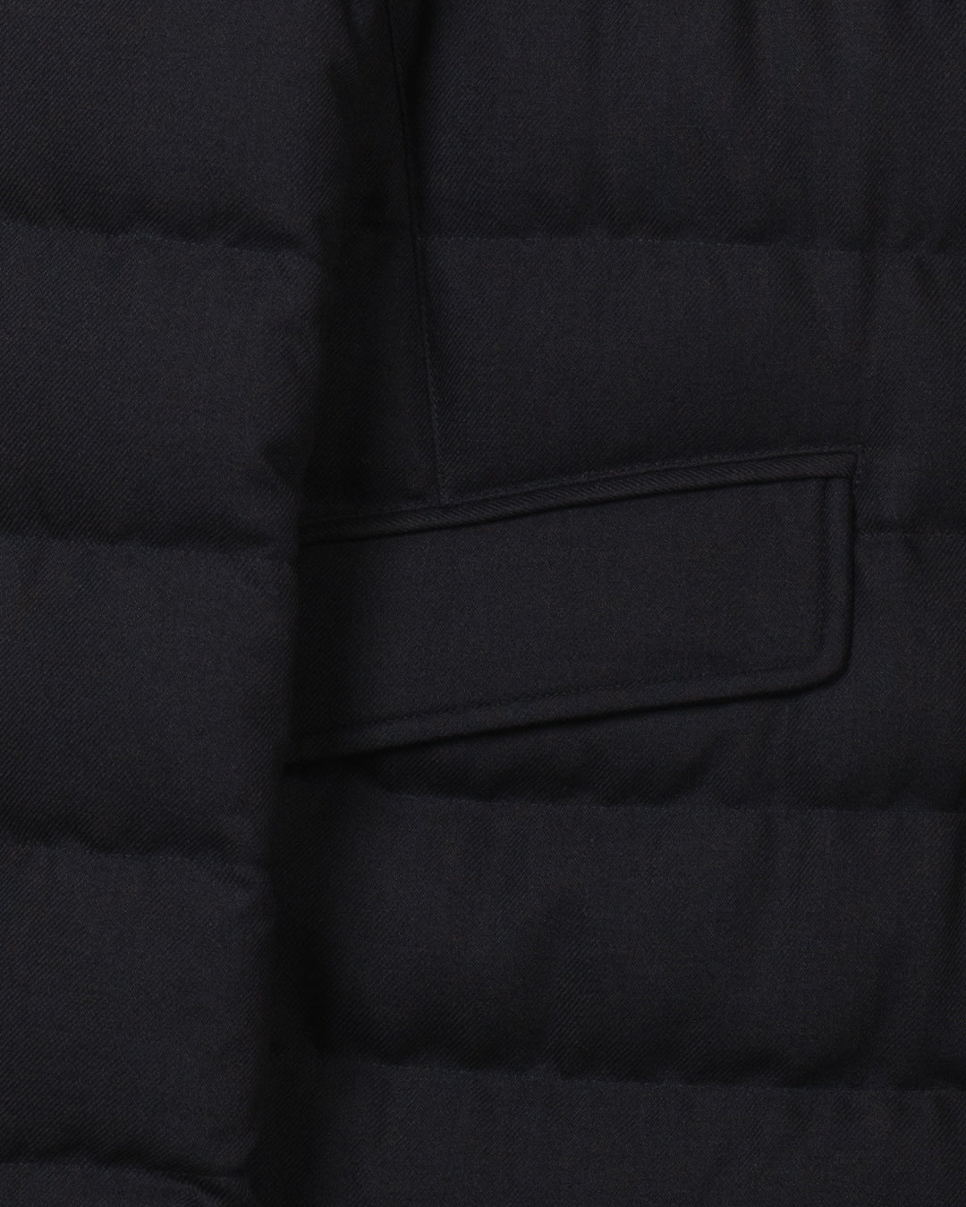 Wool-Blend & Suede Effect Blazer - Navy