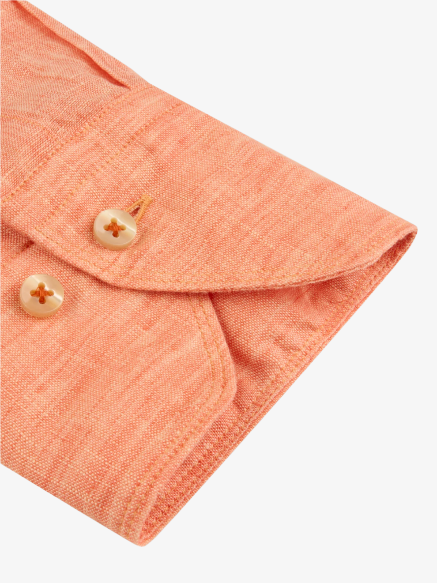Linskjorte Fitted Body - Oransje