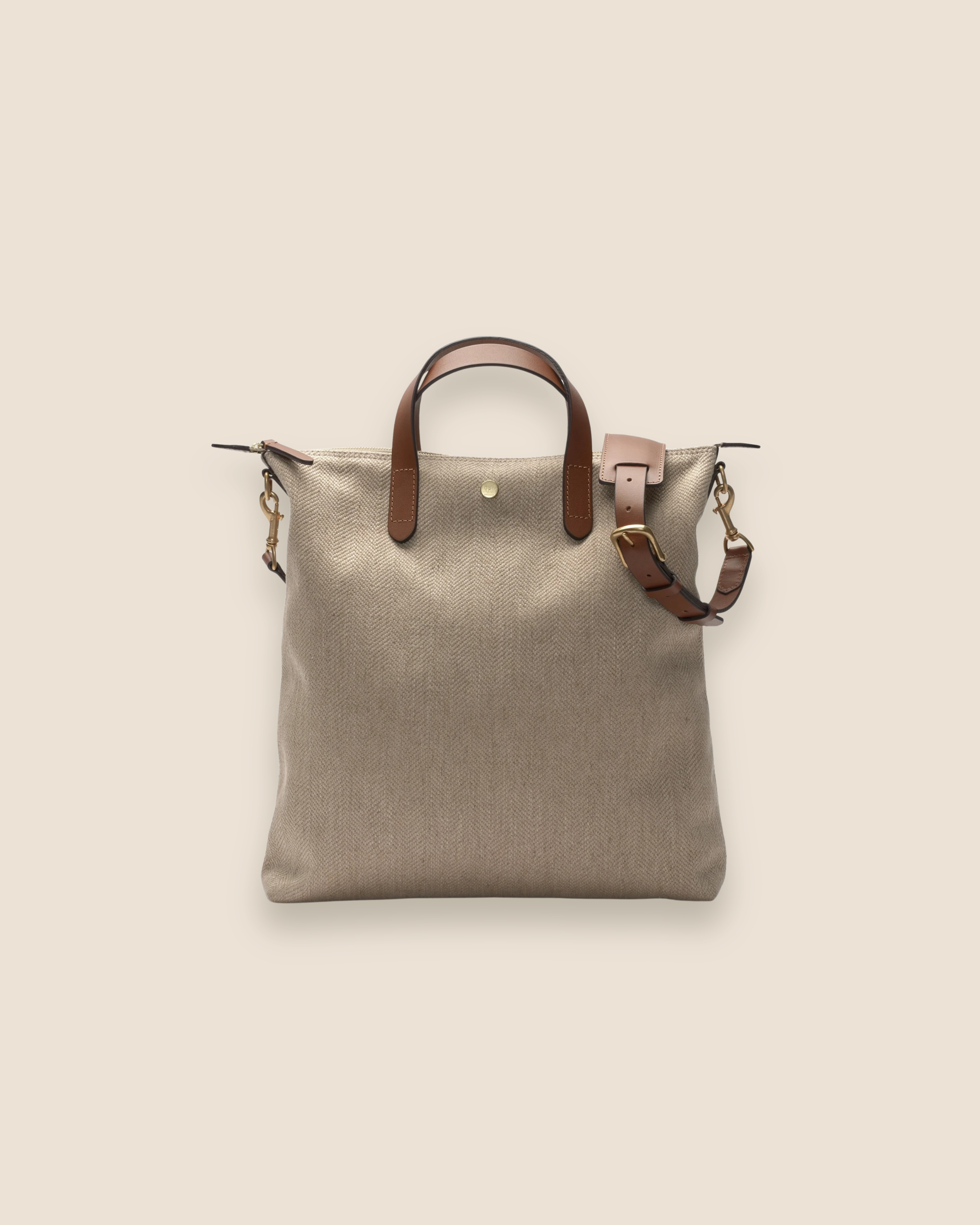 M/S Shopper Herringbone - Beige