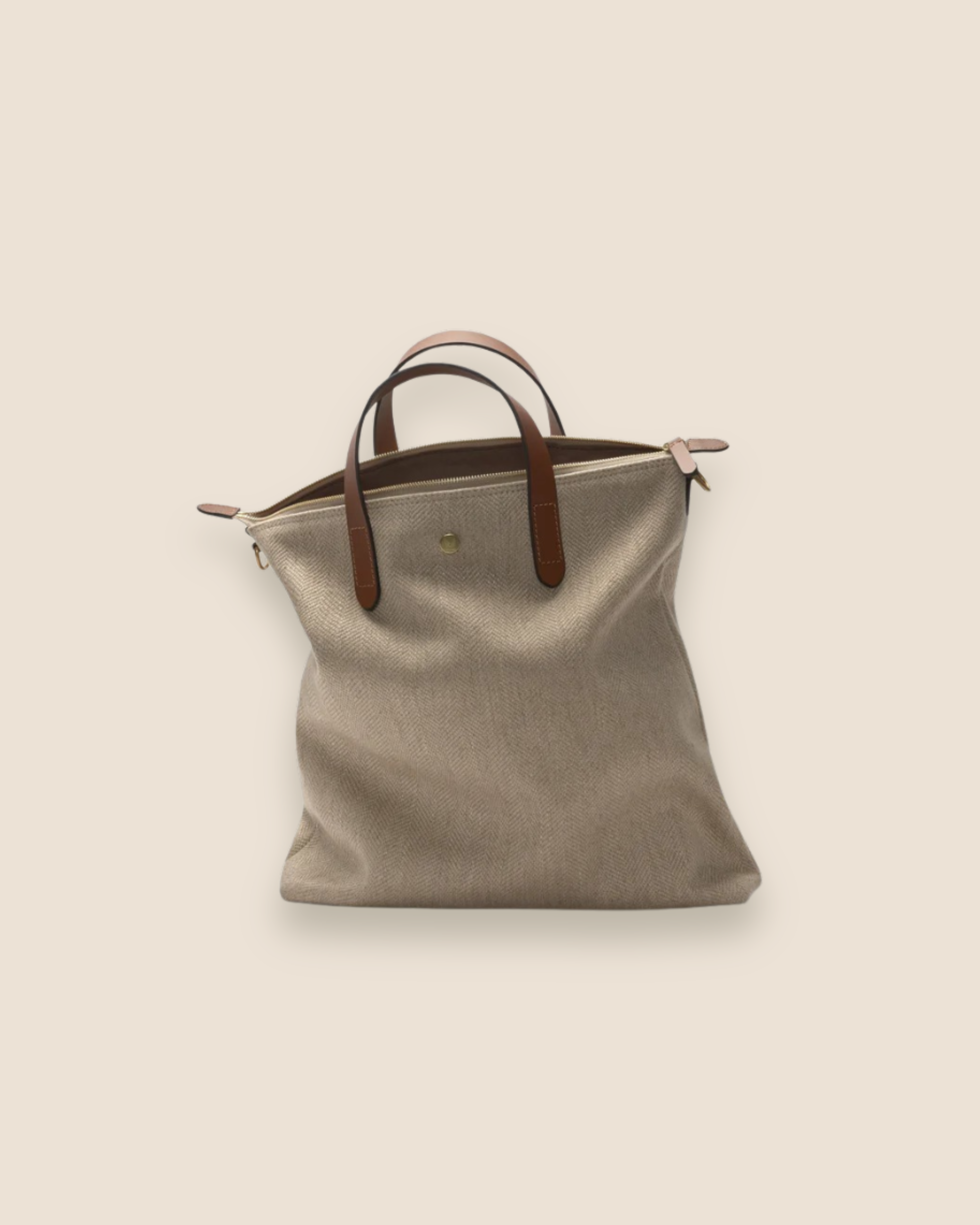 M/S Shopper Herringbone - Beige