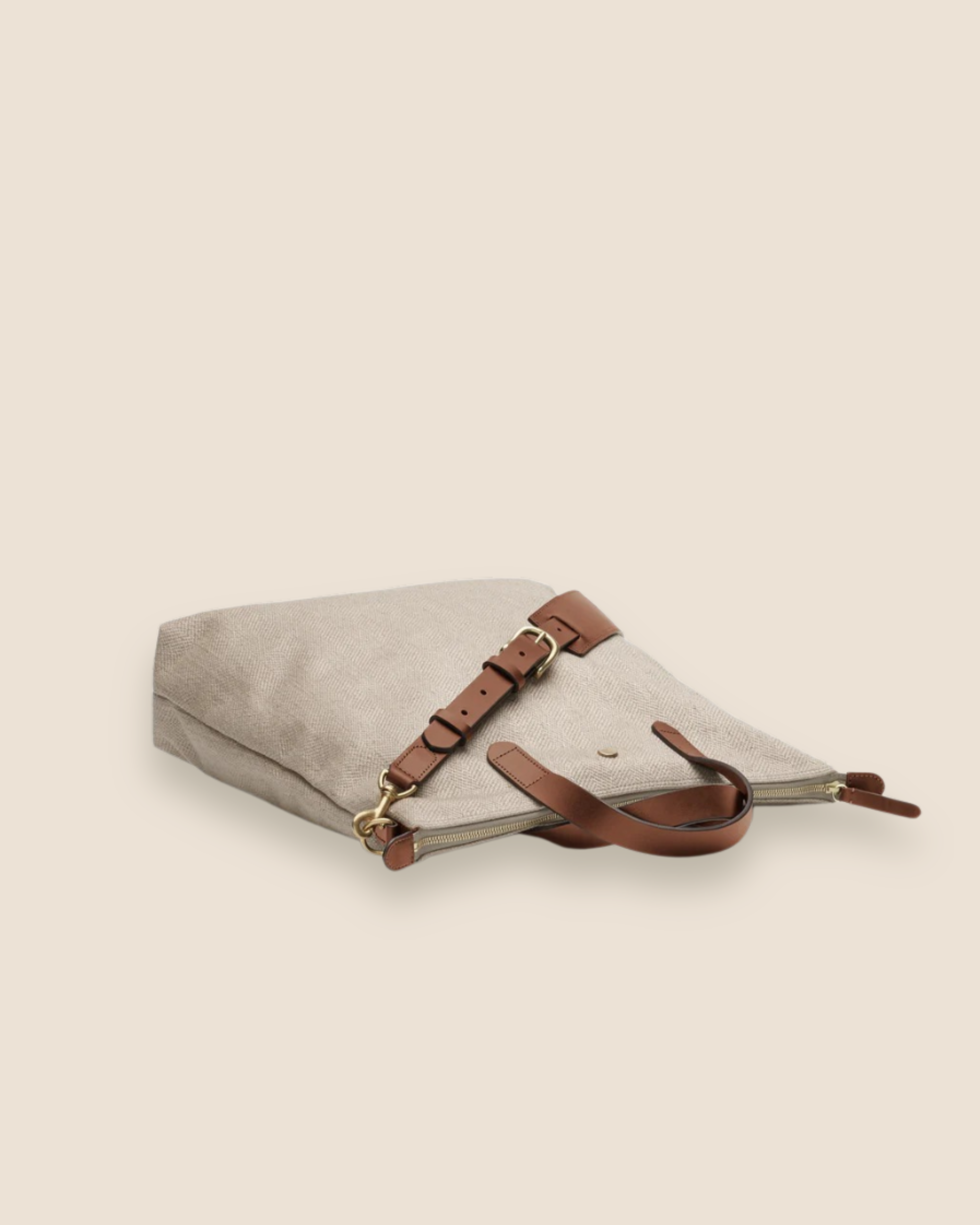 M/S Shopper Herringbone - Beige