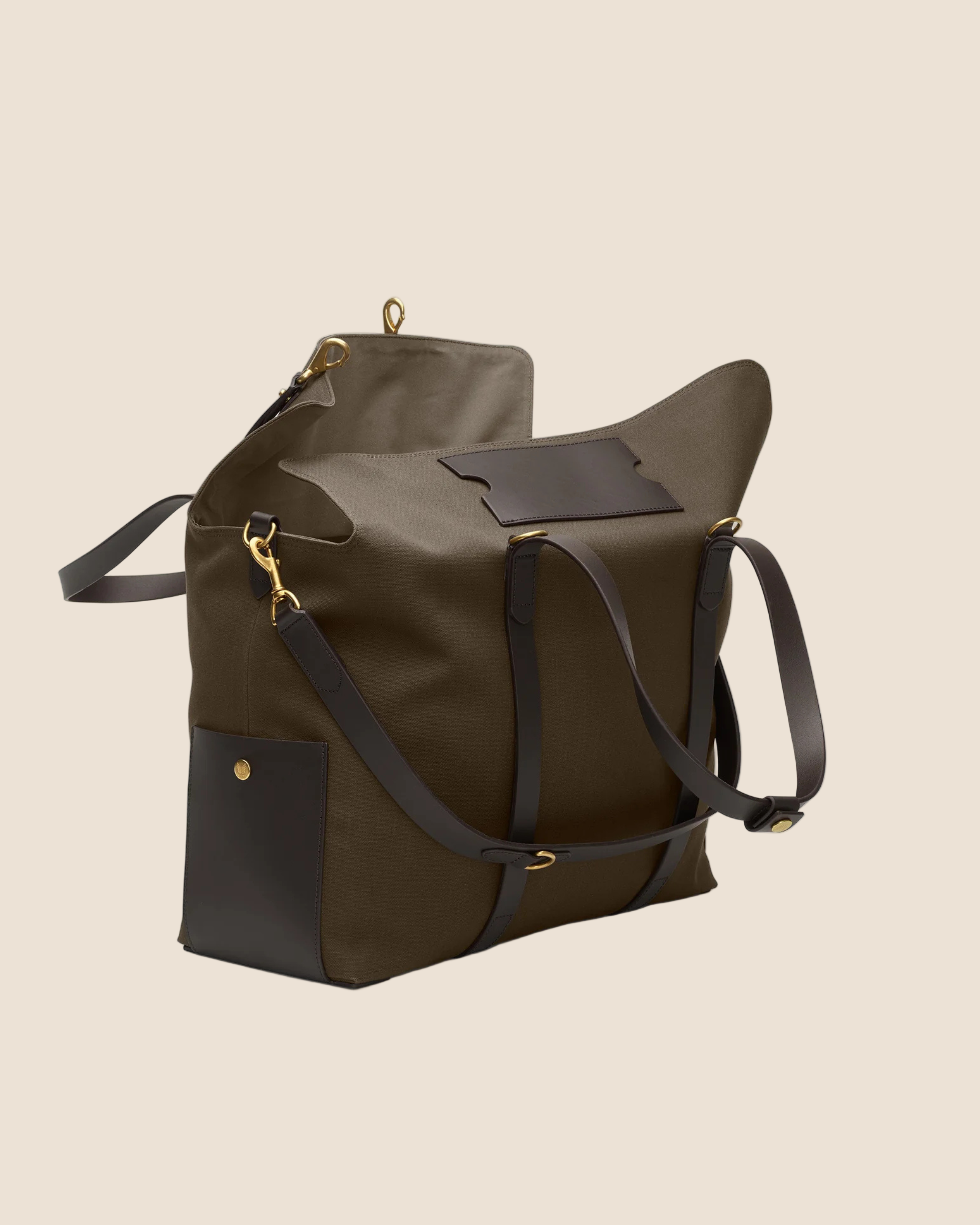 M/S Mega Tote Army/dark brown