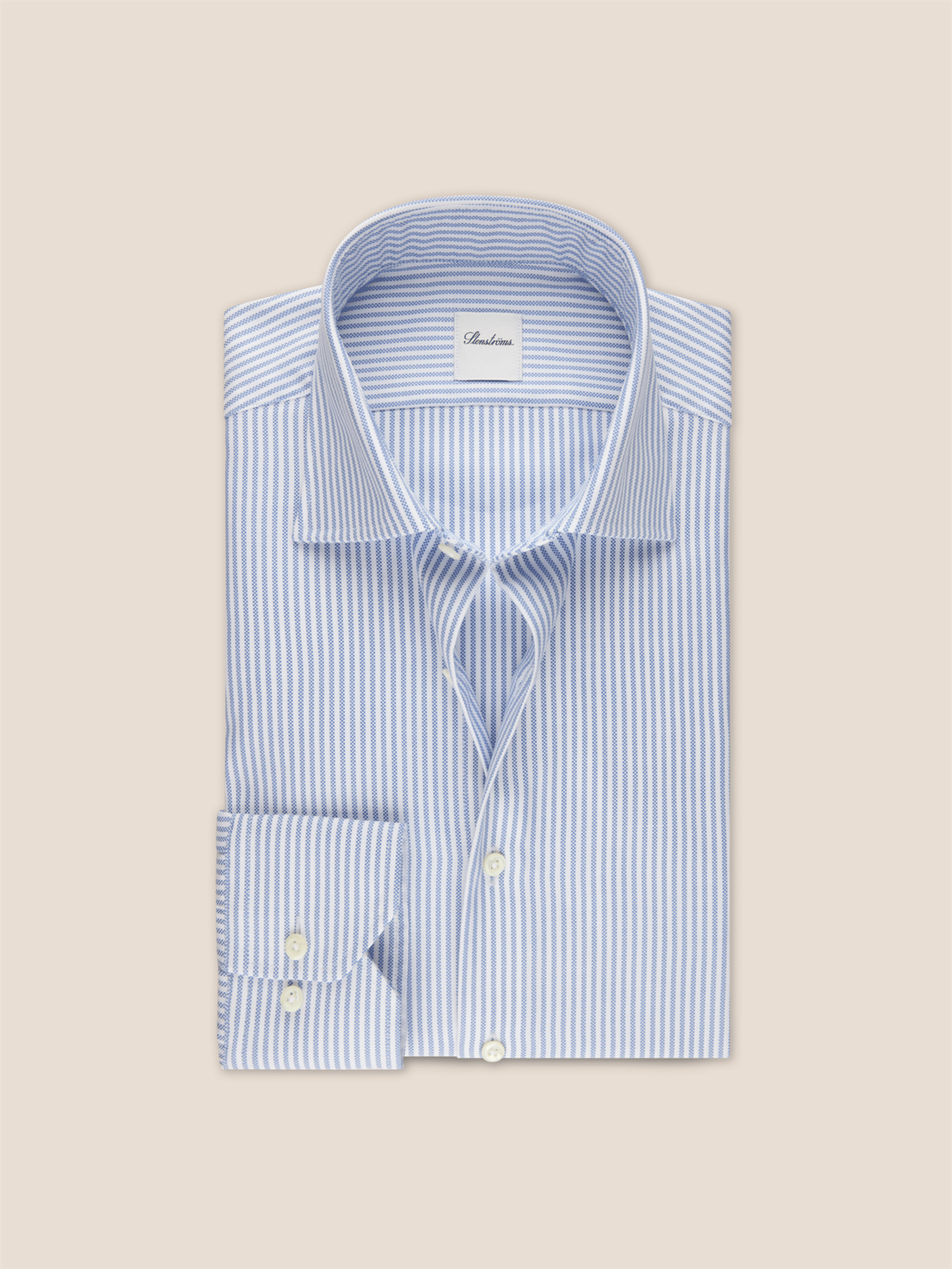 Lyseblå dress skjorte med striper fra Stenströms.