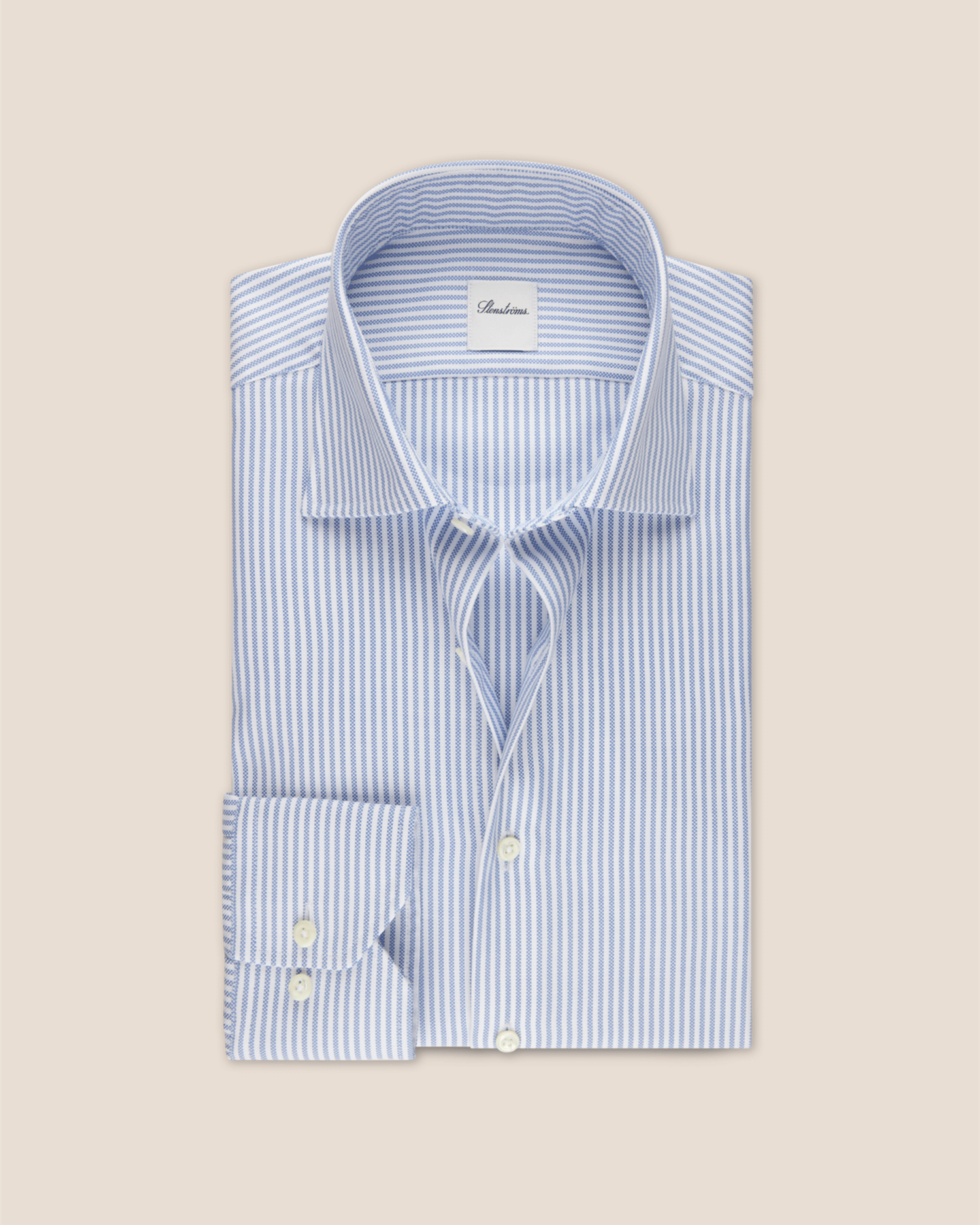 Lyseblå dress skjorte med striper fra Stenströms.