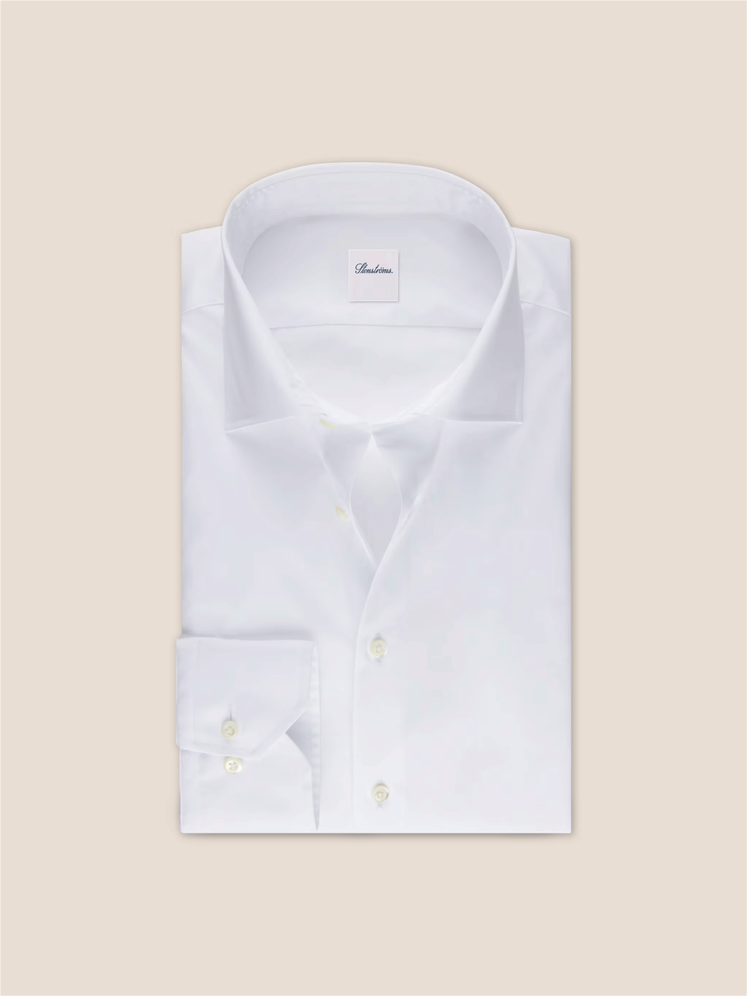 Stenströms hvit penskjorte i bomull for herre – klassisk skjorte til dress og formelle anledninger