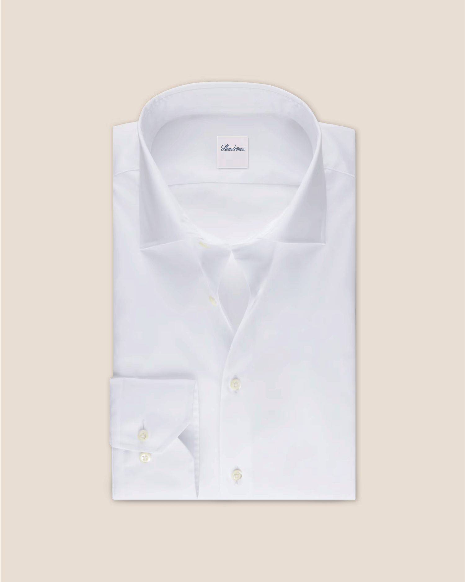 Stenströms hvit penskjorte i bomull for herre – klassisk skjorte til dress og formelle anledninger