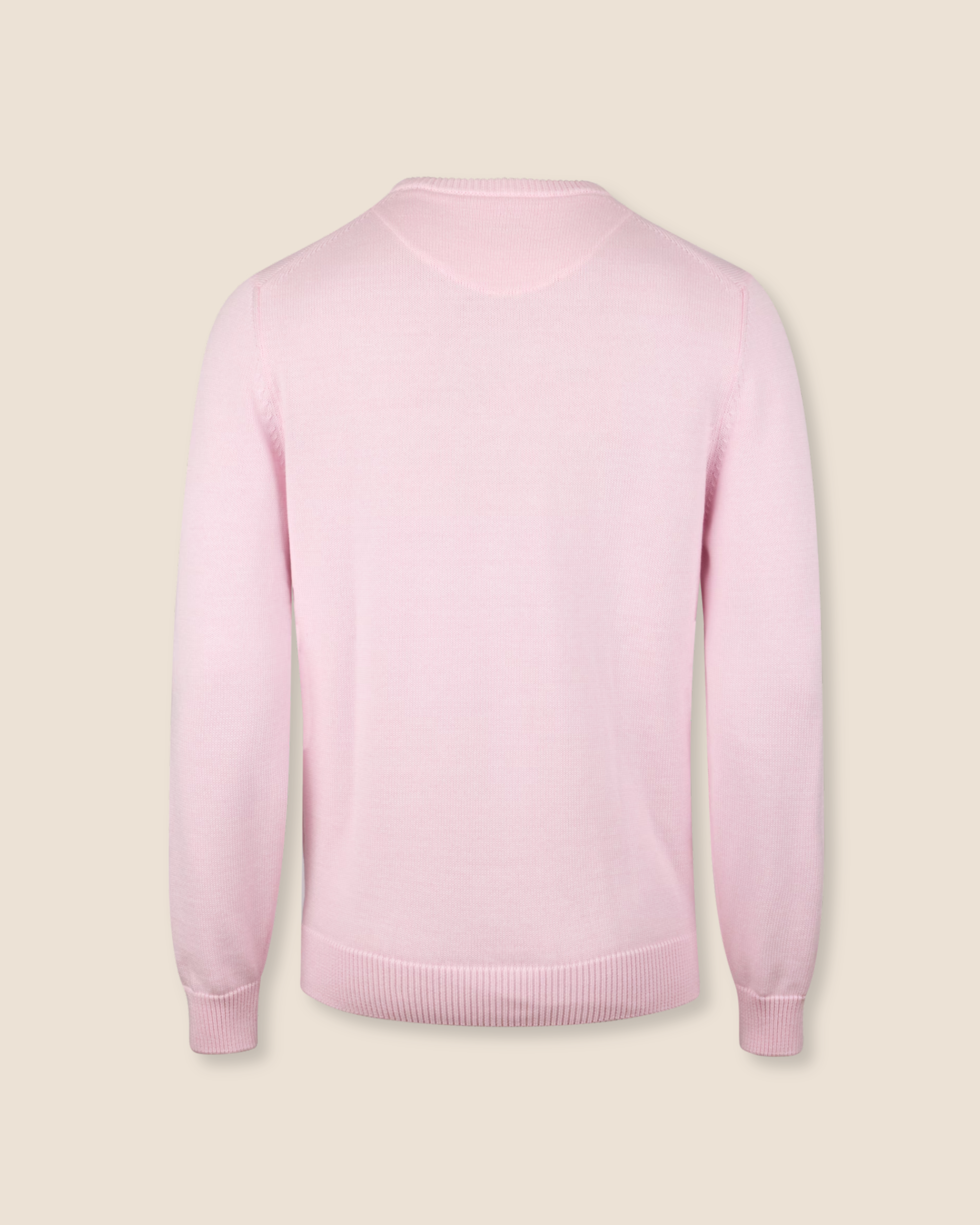 Rundhals Genser Bomull - Rosa