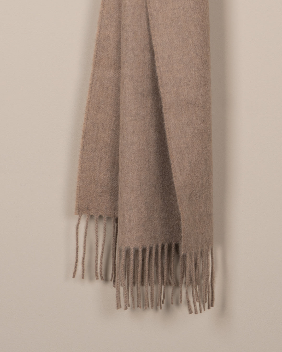 Ensfarget kasjmirskjerf - Beige