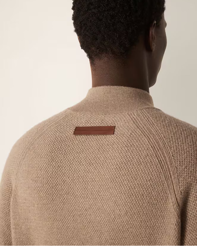 Mélange Oasi Cashmere Zip - Beige