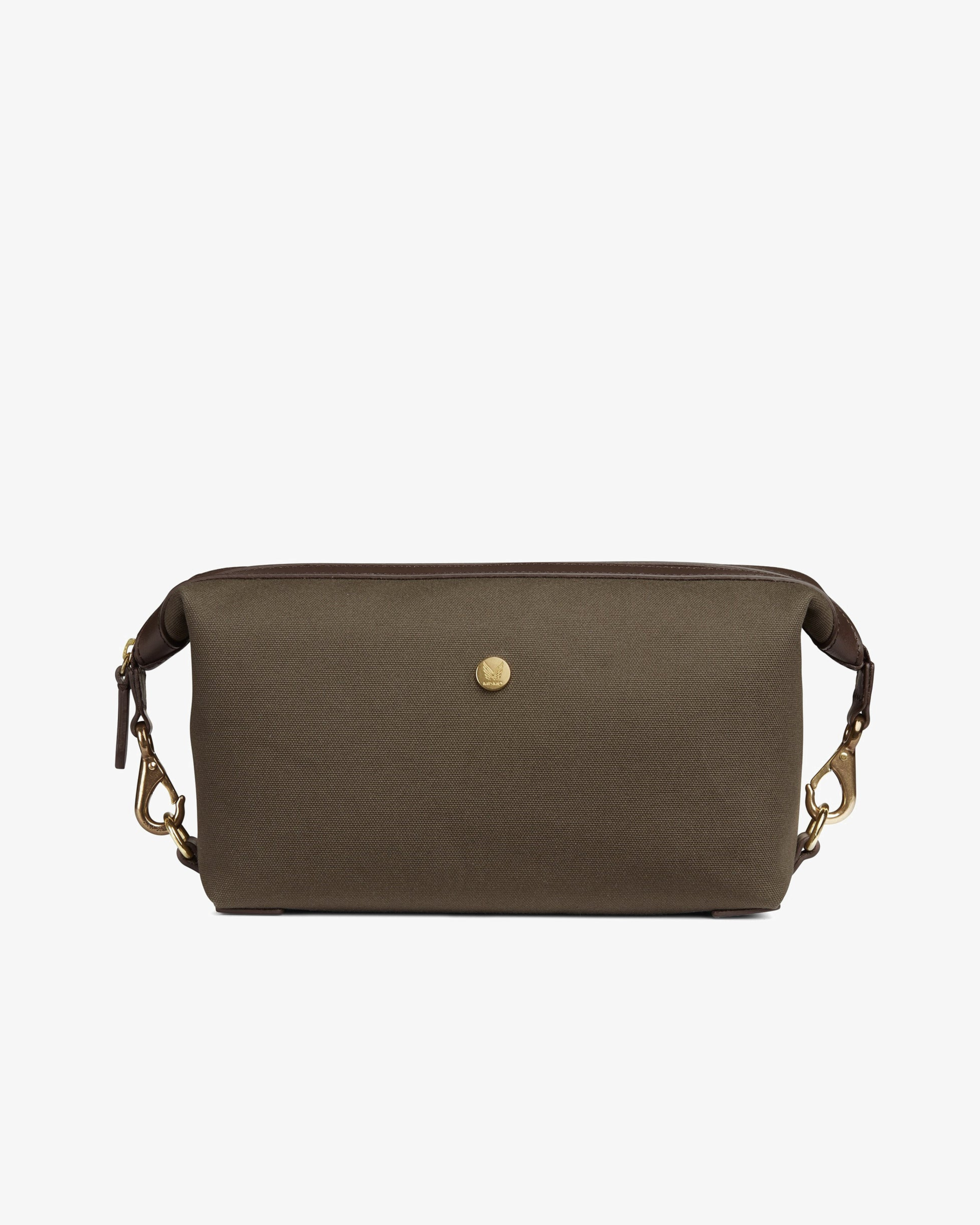 M/S Washbag - Army/Dark Brown