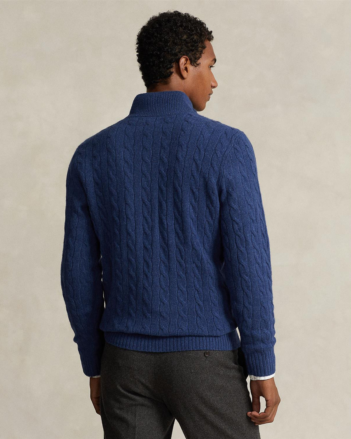 Kabel Half-Zip - Blå