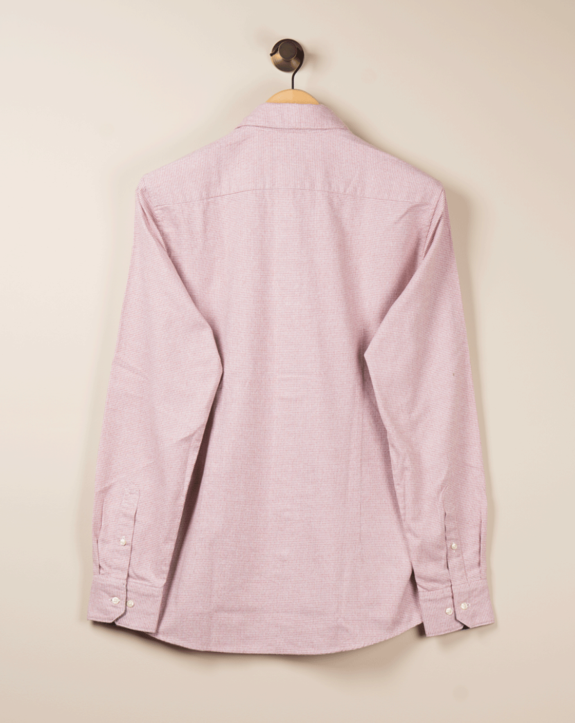 Huntann Rutet Flanell Skjorte - Rosa