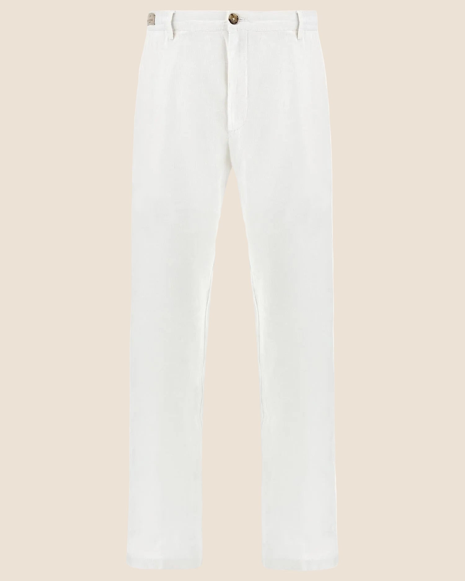 Vasket Lin bukse - Hvit