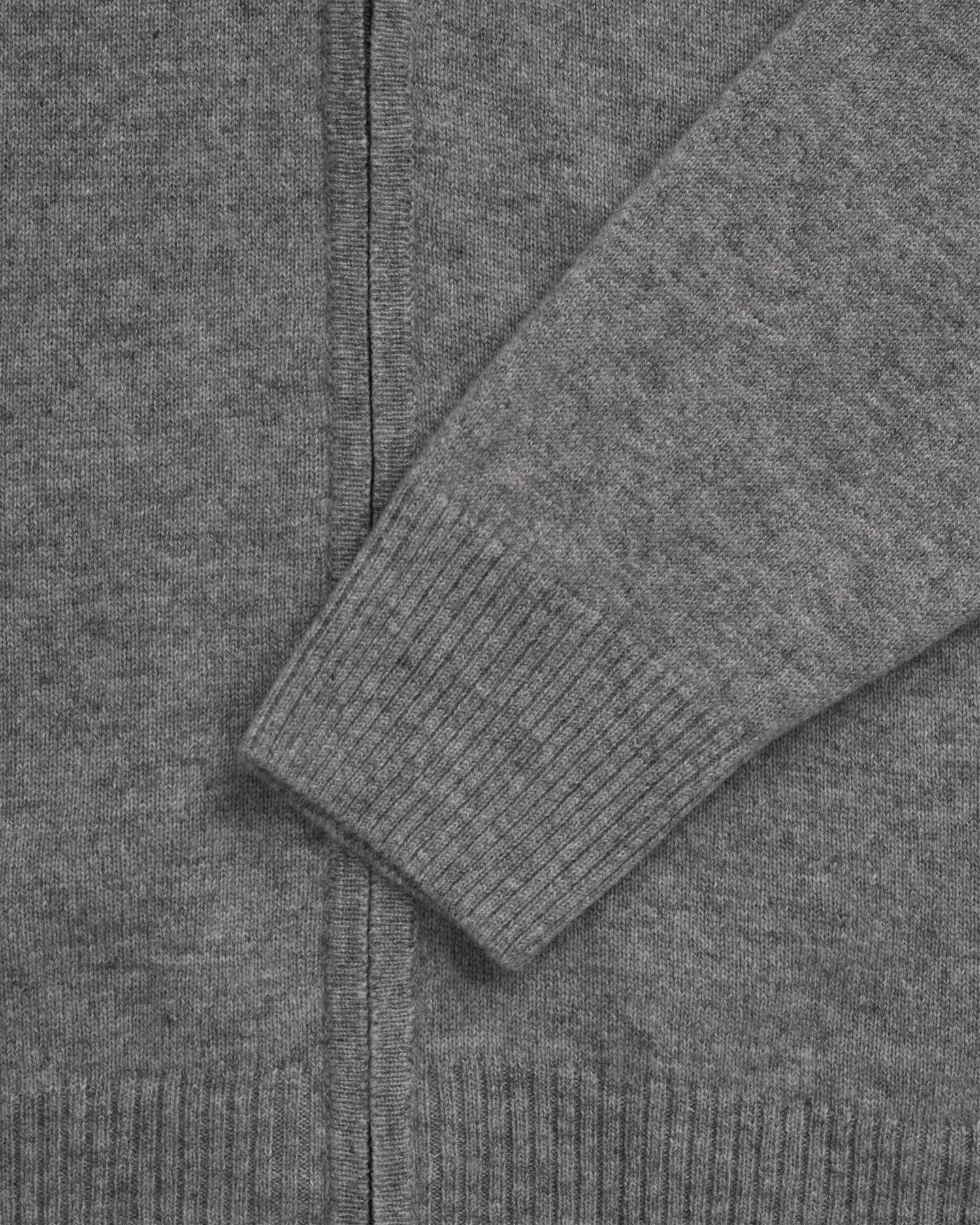 Full-zip Cardigan - Mørk Grå