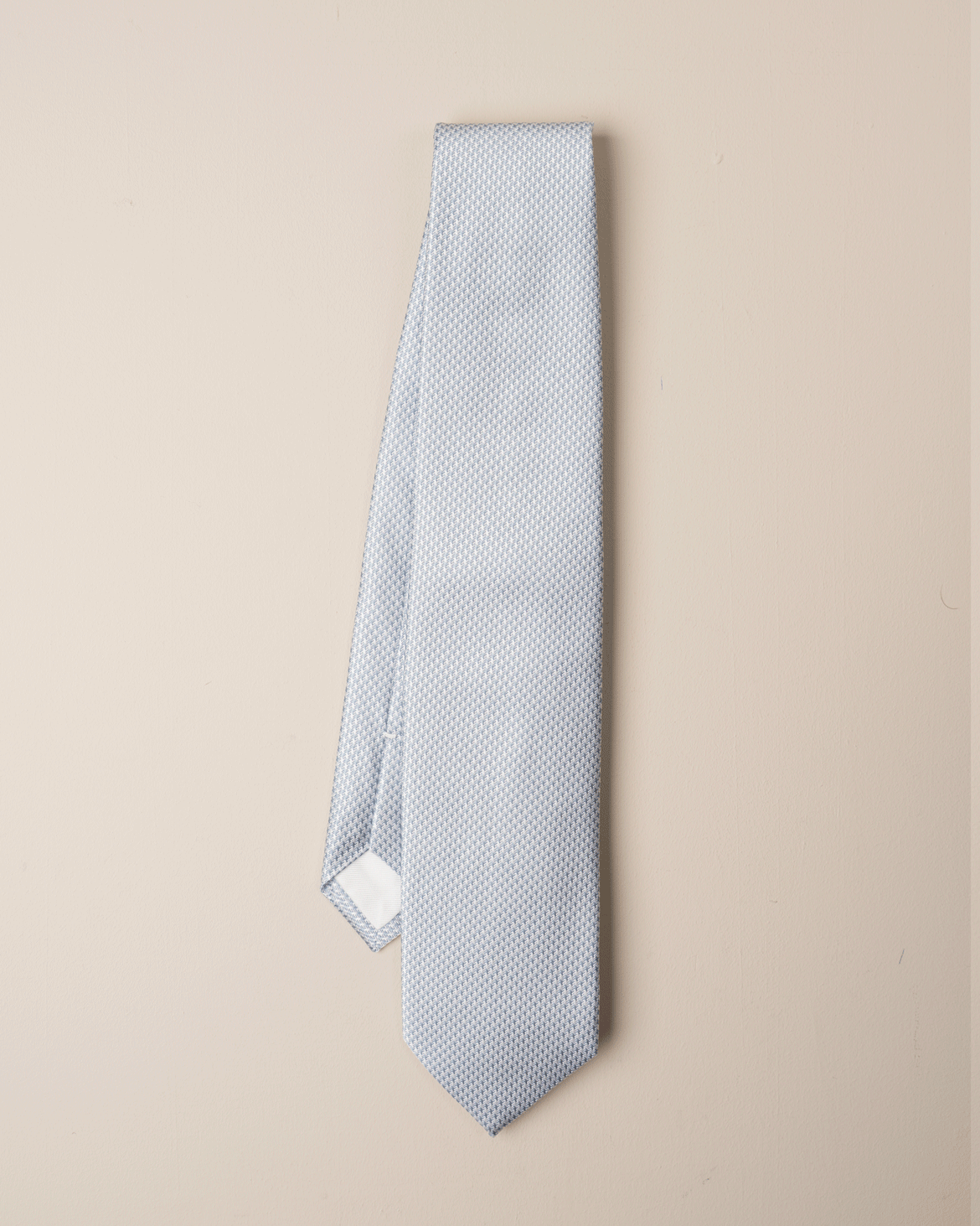 Mønstret Slips - Blå