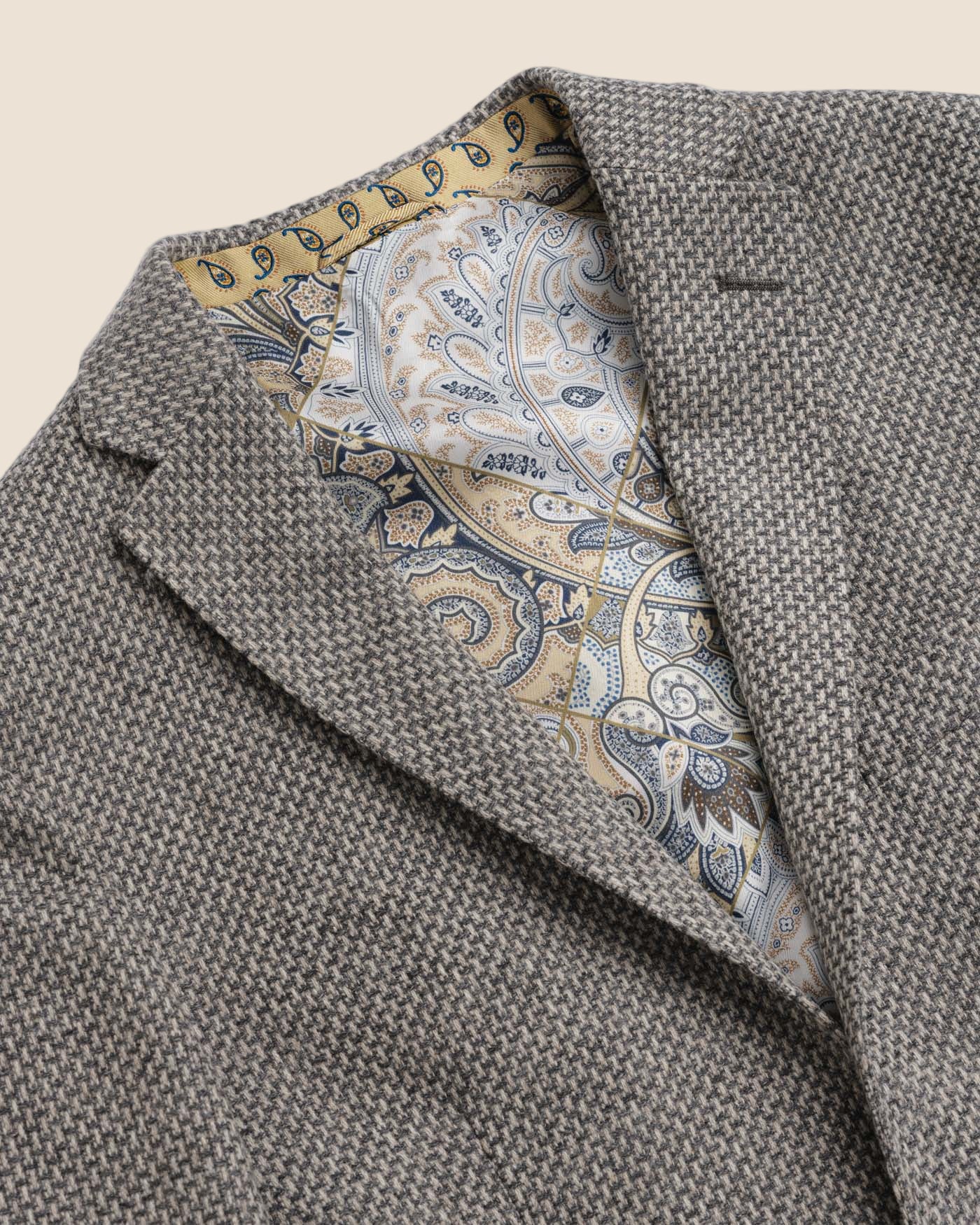 Blazer i Ull og Kashmir - Grå-Etro S,p,A.-www.gunnaroye.no