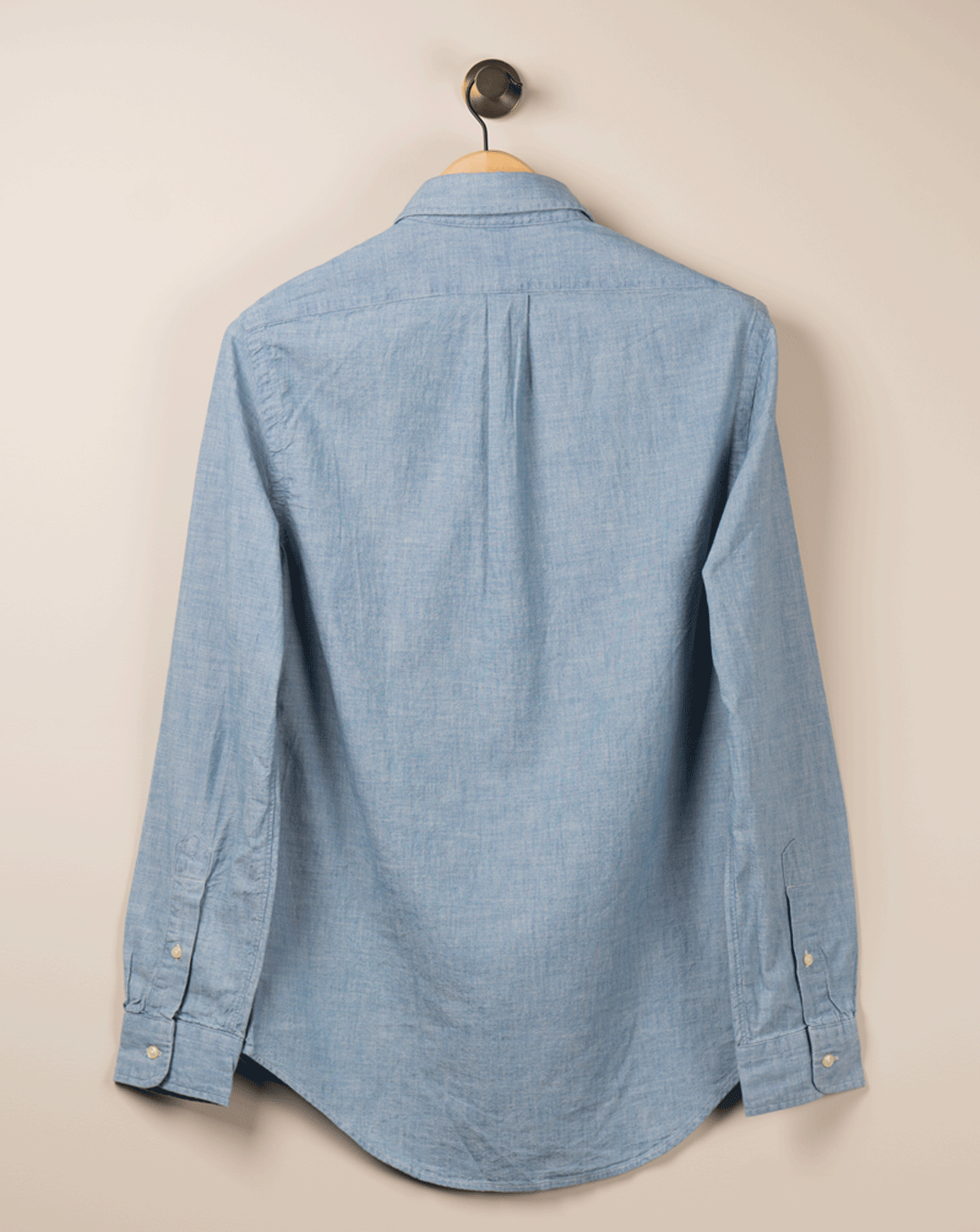 Chambray Skjorte Slim - Blå