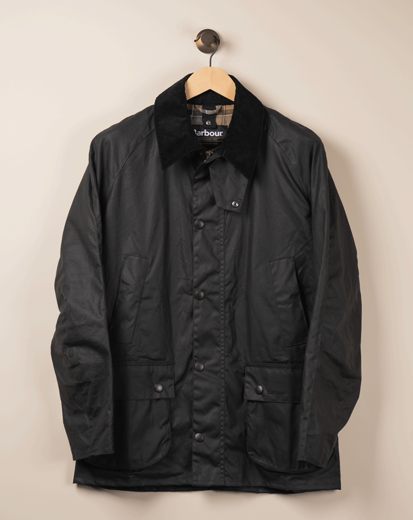Ashby Waxed Jacket - Navy