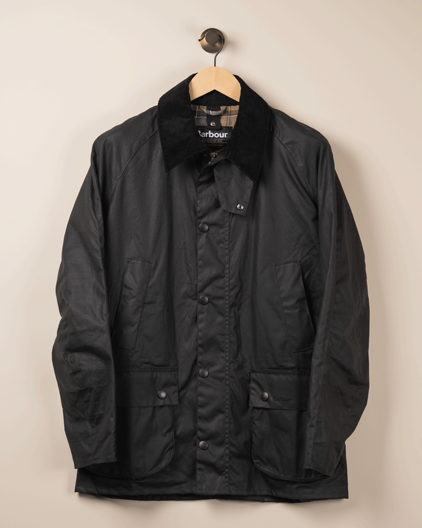 Ashby Waxed Jacket - Navy