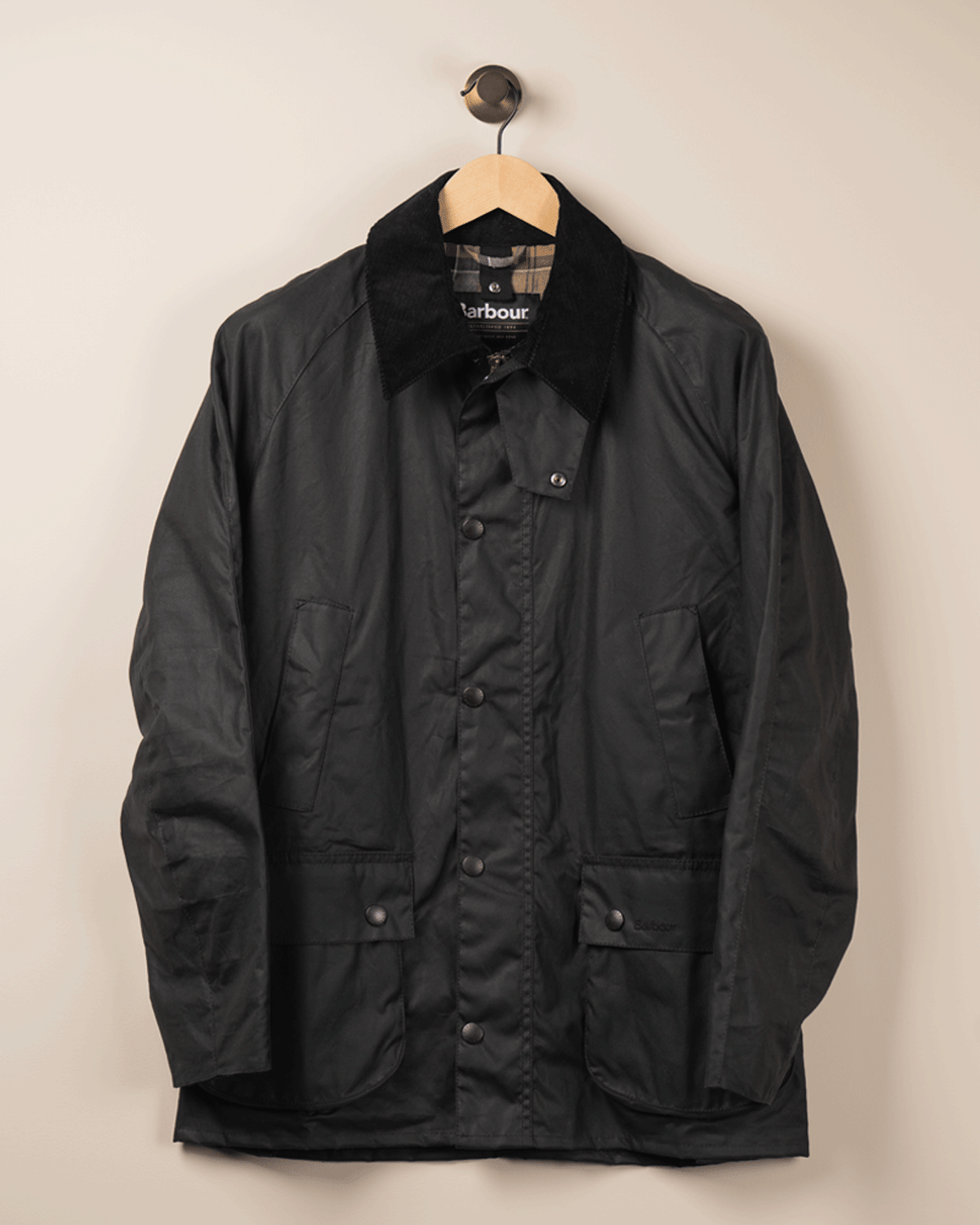 Ashby Waxed Jacket - Navy