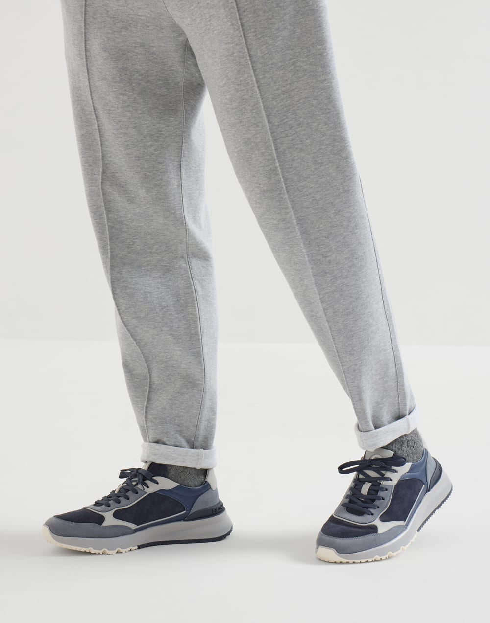 Nubuck and suede runners - Blå